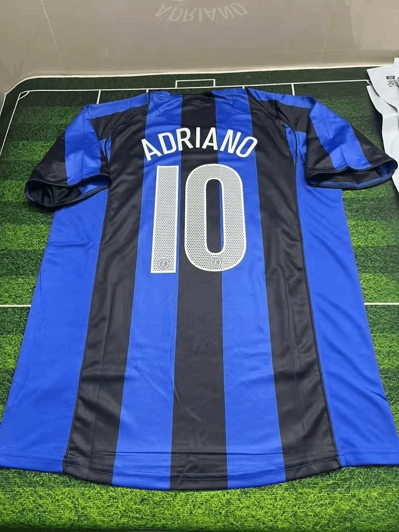 Other 2004 2005 Inter Milan #10 Adriano Jersey Home Size US L / EU 52-54 / 3 - 1 Thumbnail