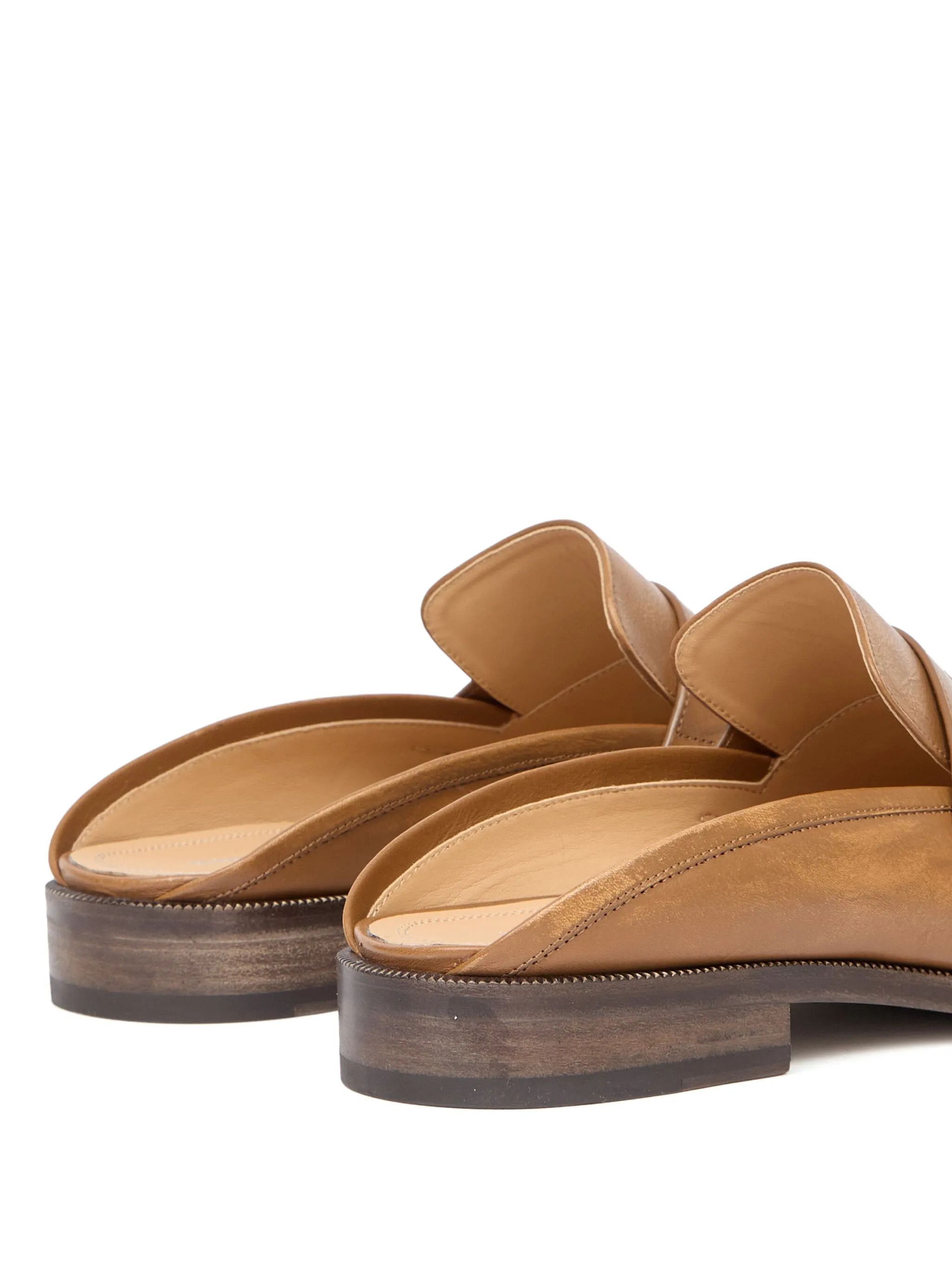 Maison Margiela oc11z0526 Tabi Loafers Mules in Light Brown Size US 6 / IT 36 - 4 Thumbnail