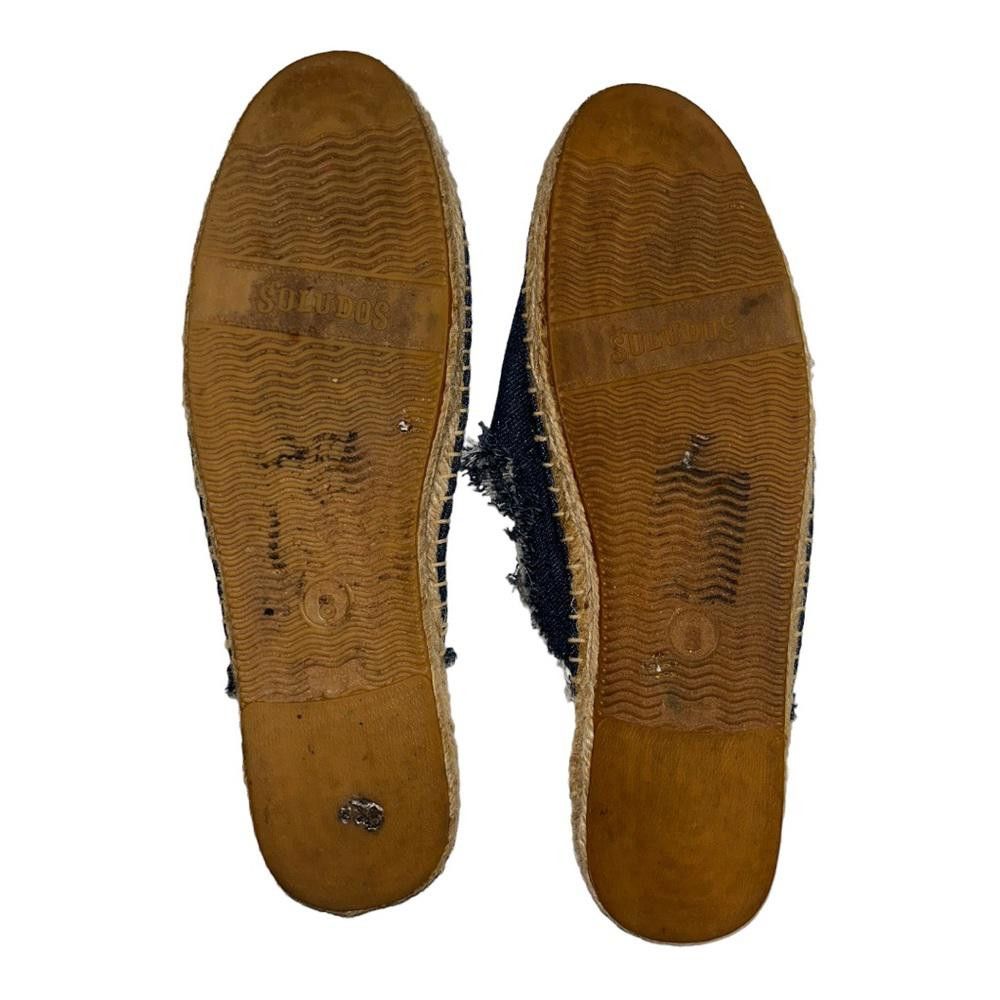 Soludos Soludos | Frayed Denim Flat Mules Espadrilles Size 8 Size US 8 / IT 38 - 7 Thumbnail