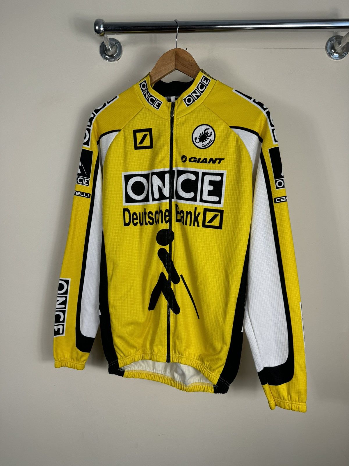 Vintage CASTELLI 🦂 Vintage ONCE Deutsche Bank Cycling Jersey Size US L / EU 52-54 / 3 - 1 Thumbnail