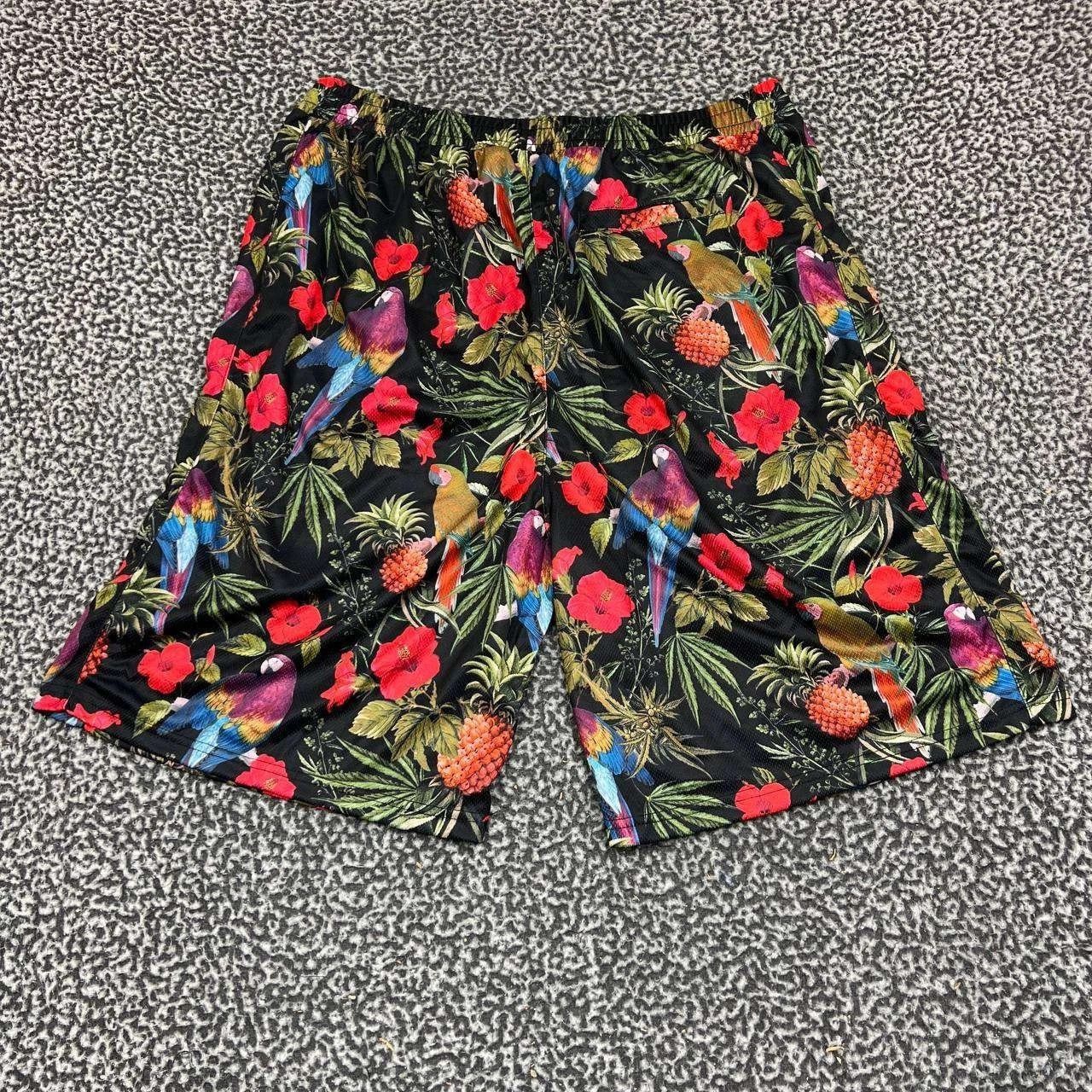Grassroots California Greg Lutzka Athletic Shorts Men XL 34 Mesh Hawaiian Floral Size US 34 / EU 50 - 2 Thumbnail