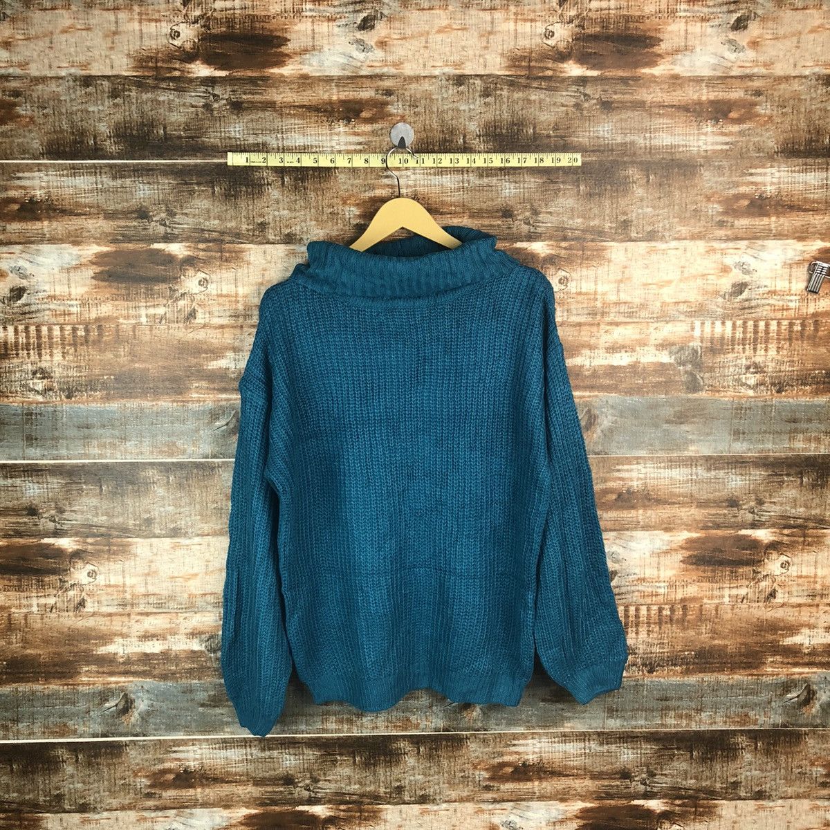 Vintage Re Edit Blue vintage Knitwear #A1902 Size US L / EU 52-54 / 3 - 1 Thumbnail
