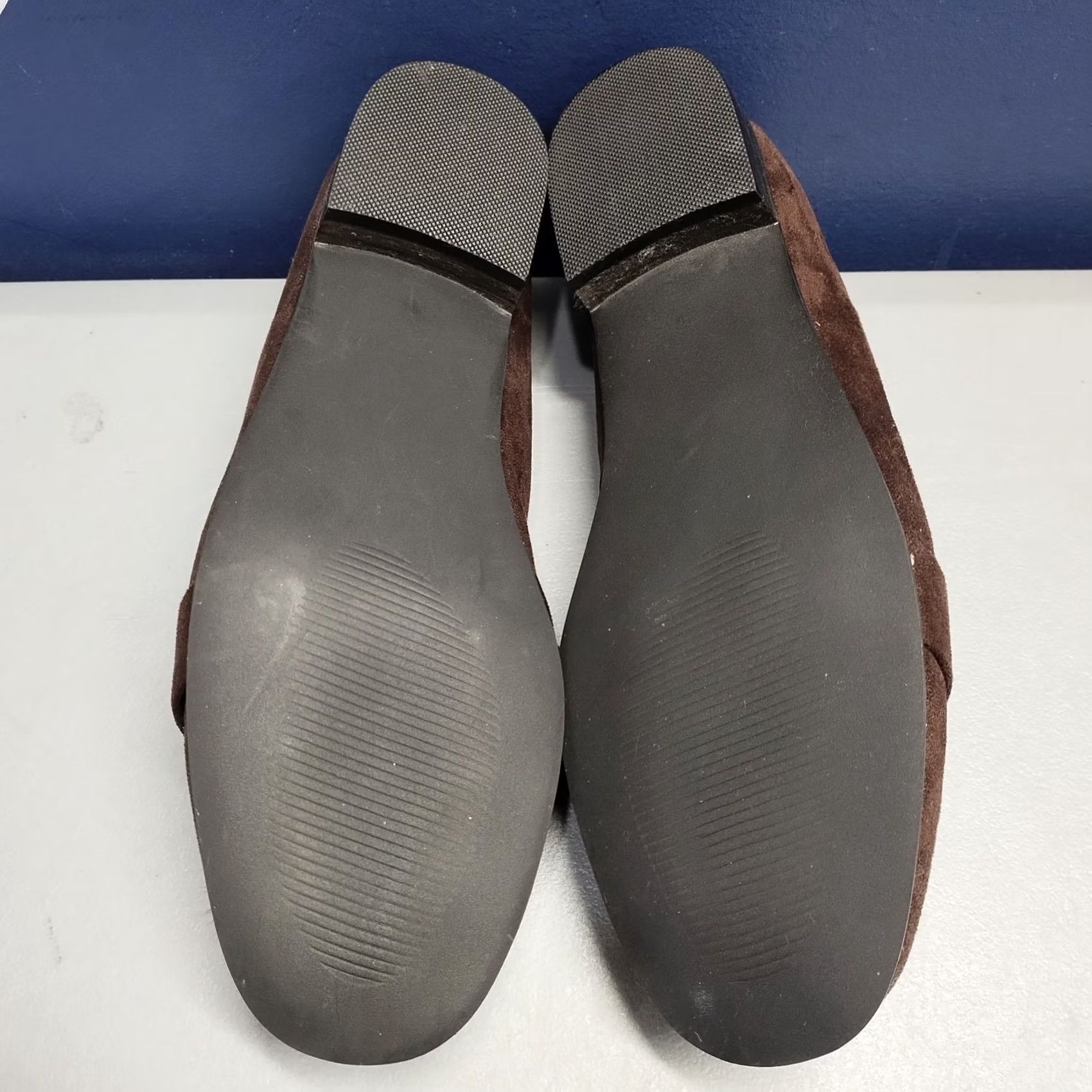 Vintage Beacon Loafers Womens 11W Brown Upper Suede Tassel Accent Square Toe Slip On Shoes Size US 11 / IT 41 - 7 Thumbnail