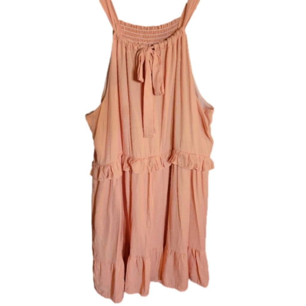 LSDworldpeace Peach Love, peach dress, NWT, Size 26w Size 4XL / US 24-26 - 1 Thumbnail