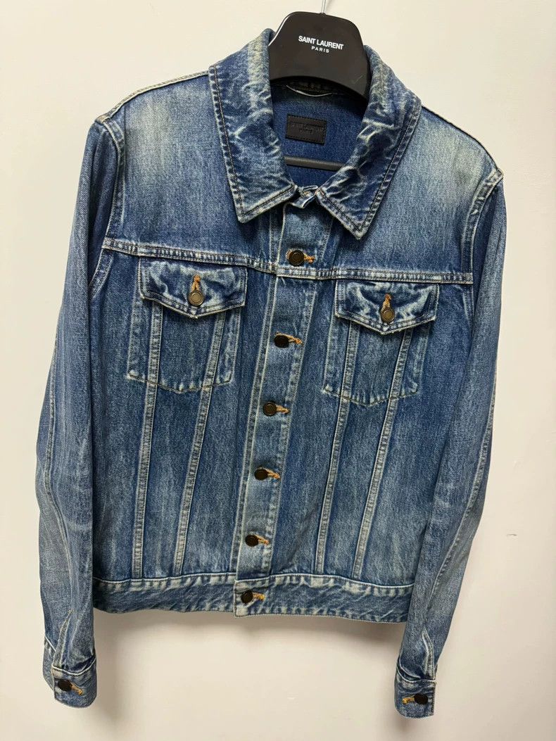 Saint Laurent Paris Saint laurent paris 17 FW dark blue water ripple flamingo d Size US M / EU 48-50 / 2 - 3 Thumbnail