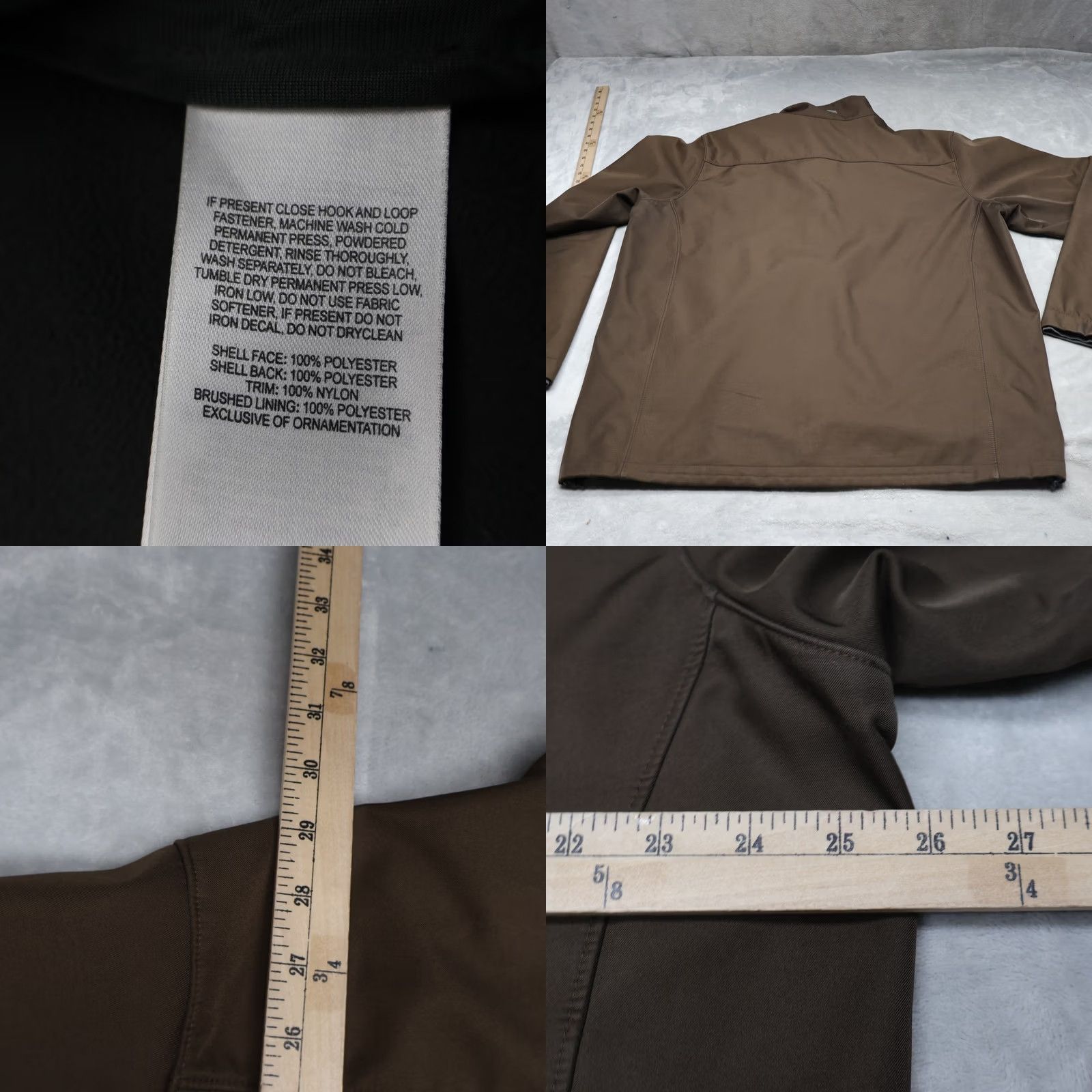 Mountain Hardwear Mountain Hardwear Jacket Mens XL Brown Softshell Fleece Lined Zip Full Zip Pockets Hiking Outdoor Windbreaker Casual Travel Size US XL / EU 56 / 4 - 8 Thumbnail