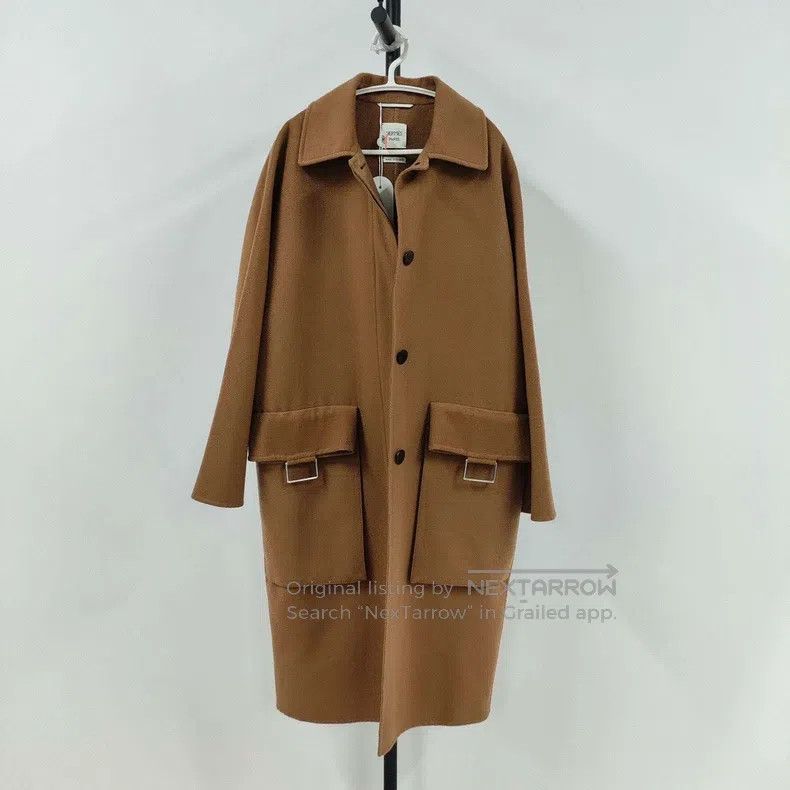 Hermes Hermes Woolen Coat Brown Size M / US 6-8 / IT 42-44 - 1 Thumbnail