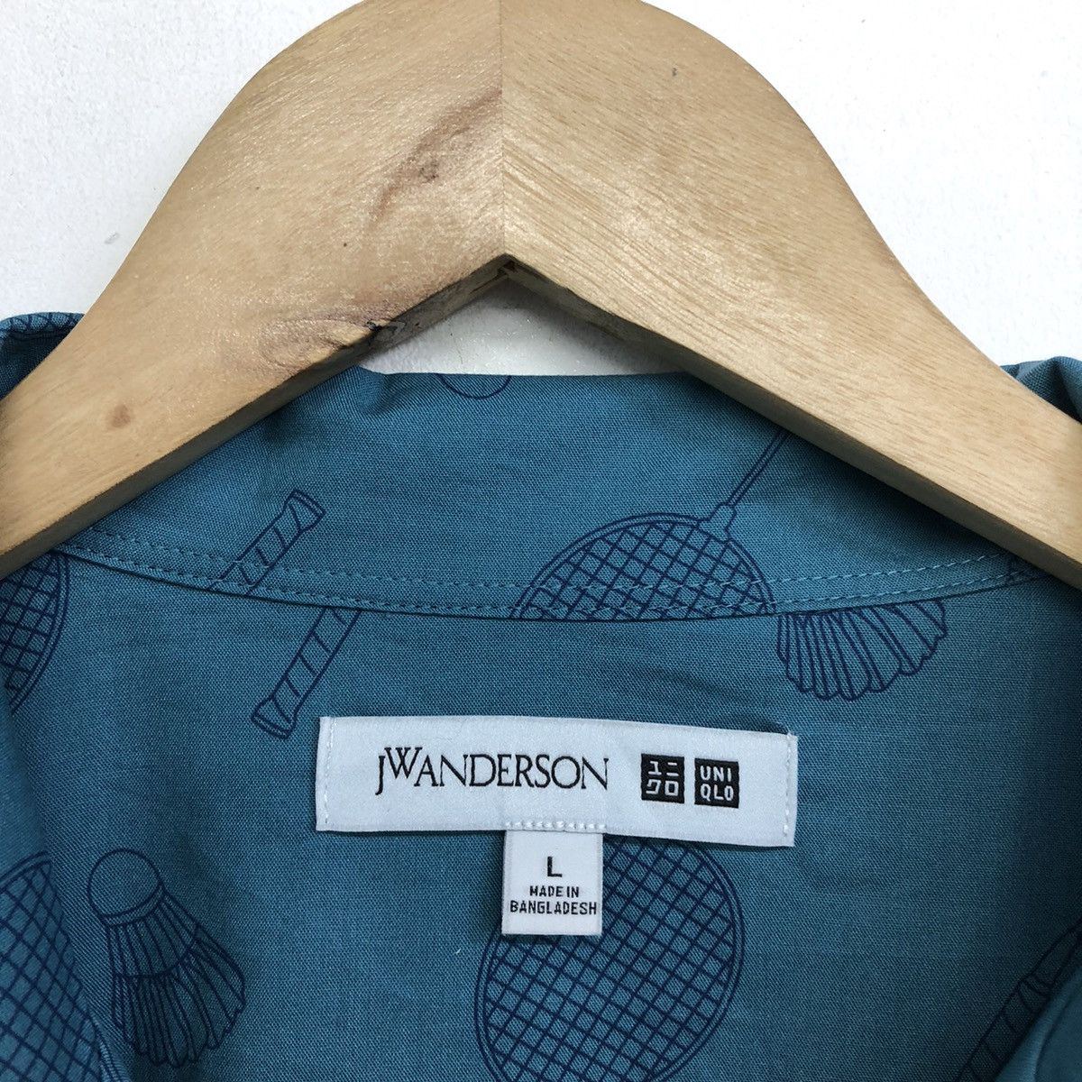 JW Anderson × Uniqlo JW Anderson X Uniqlo Printed Open Collar Short Sleeve Shirt Size US L / EU 52-54 / 3 - 9 Thumbnail