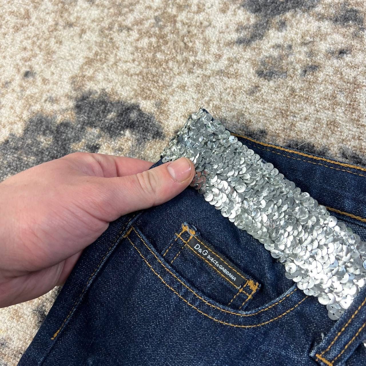 Dolce & Gabbana Dolce & Gabbana Luxury Big Logo Denim Jeans Size 28" / US 6 / IT 42 - 7 Thumbnail
