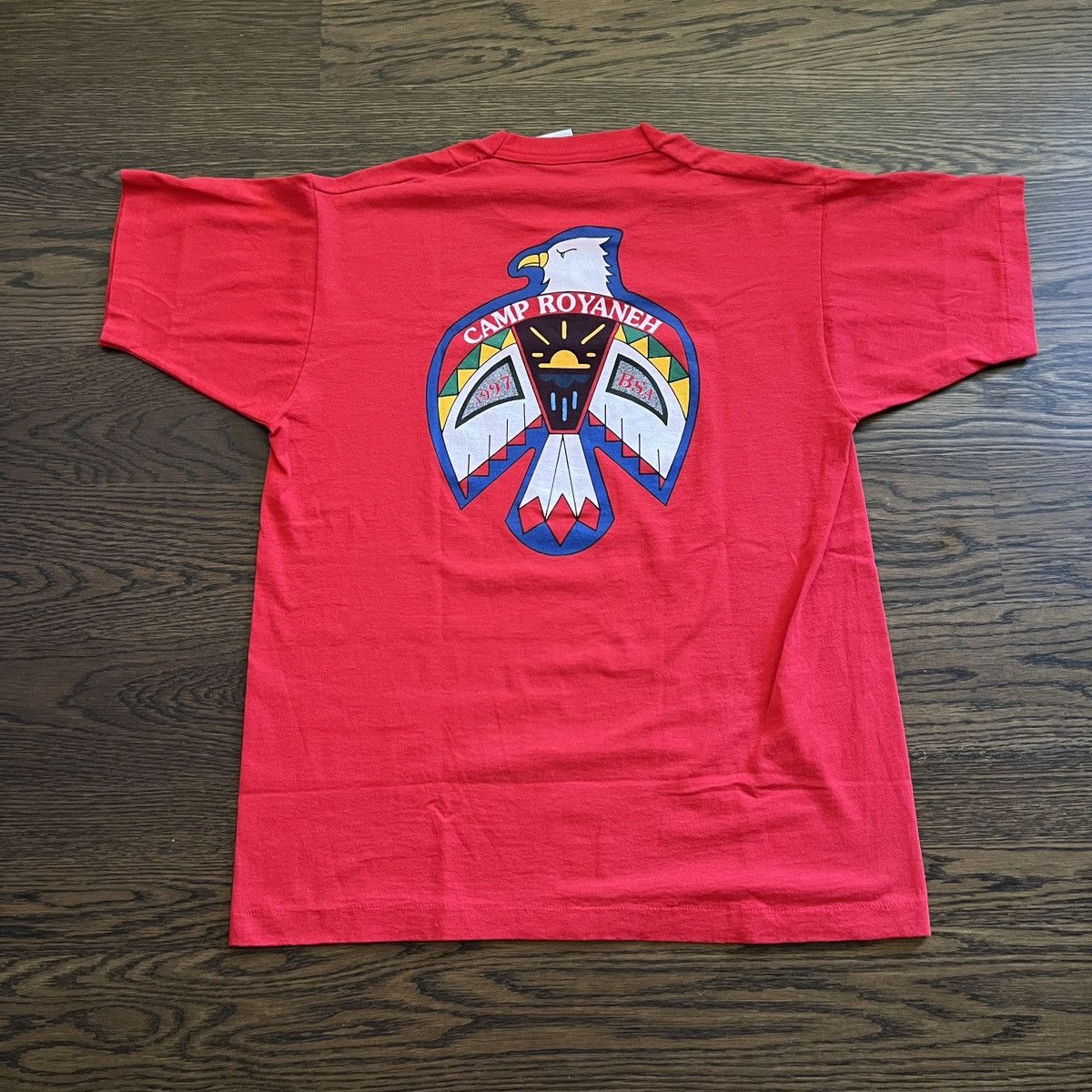 Vintage Vintage 1997 Camp Royaneh BSA Boy Scouts of America shirt Size US L / EU 52-54 / 3 - 1 Thumbnail
