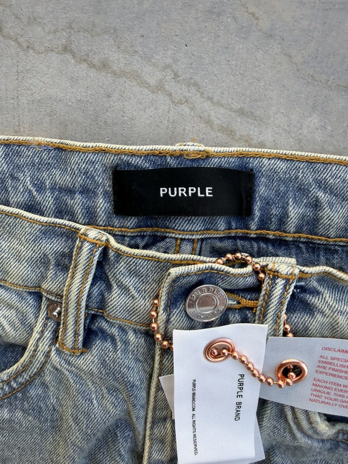 Purple Brand Purple Brand P005 Polished Pumice Denim Jeans Blue Size 28 Size US 28 / EU 44 - 5 Thumbnail