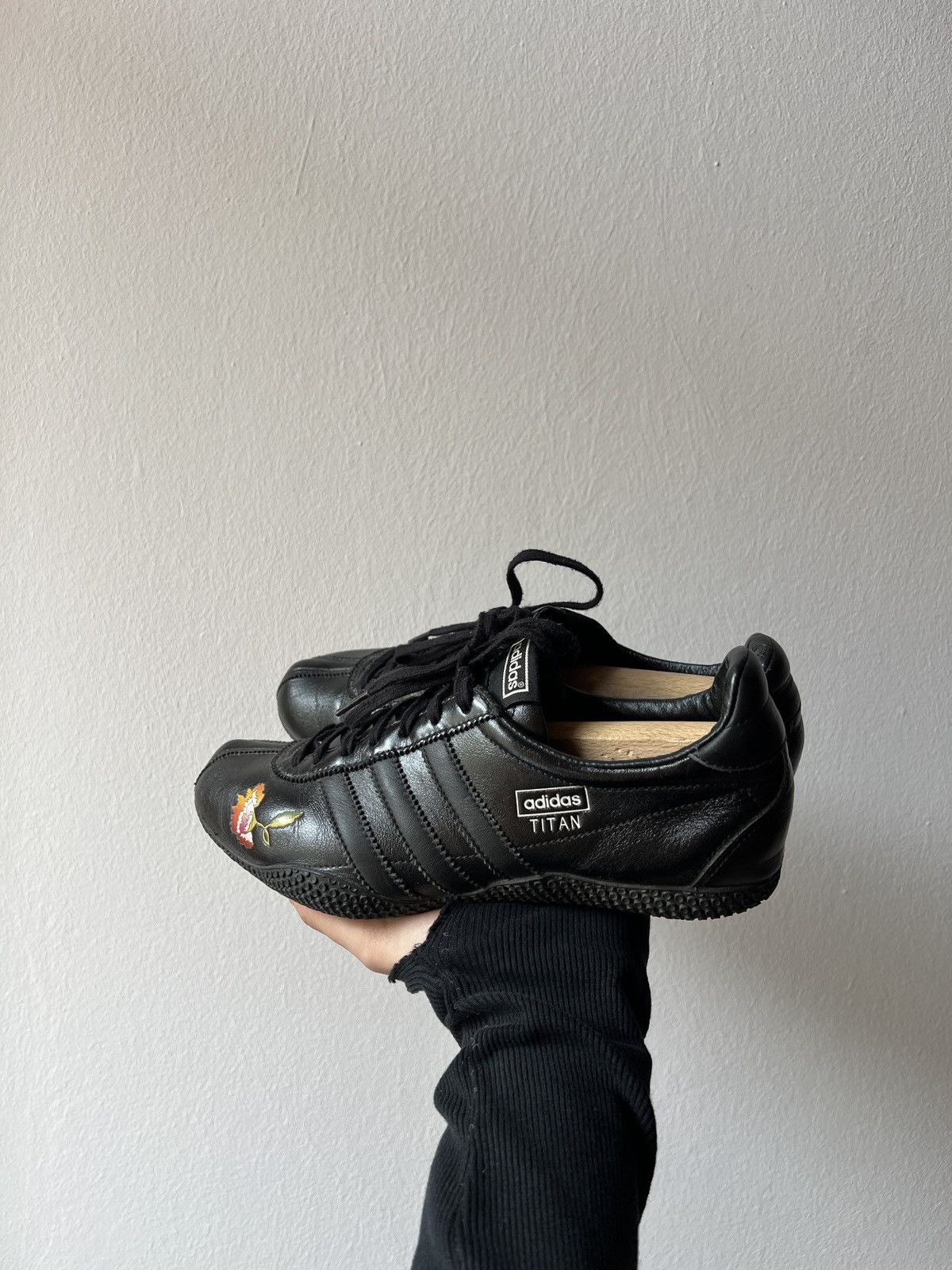 Adidas Rare Black Leather Adidas Titan Y2K City Series Puma Cat Size US 9 / EU 42 - 14 Thumbnail