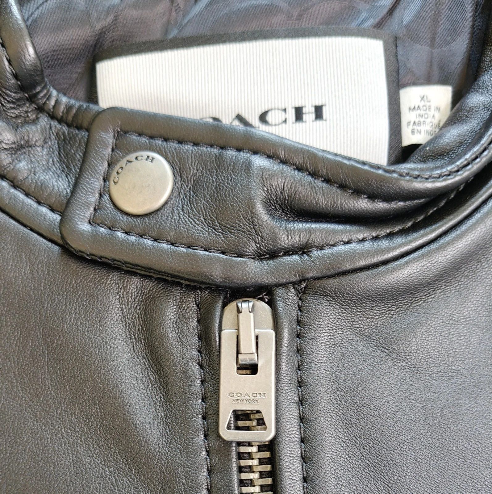 Coach Coach Leather Racer FTP 5073 Size US XL / EU 56 / 4 - 2 Thumbnail