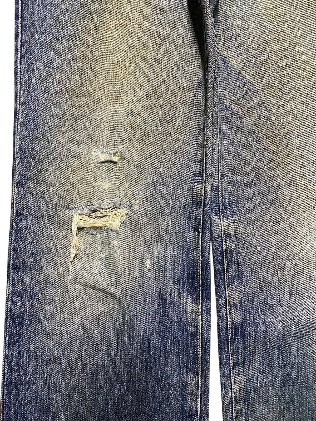Japanese Brand Vintage Uniqlo S002 Mud Wash Distressed Loose Jean Size US 31 - 7 Thumbnail
