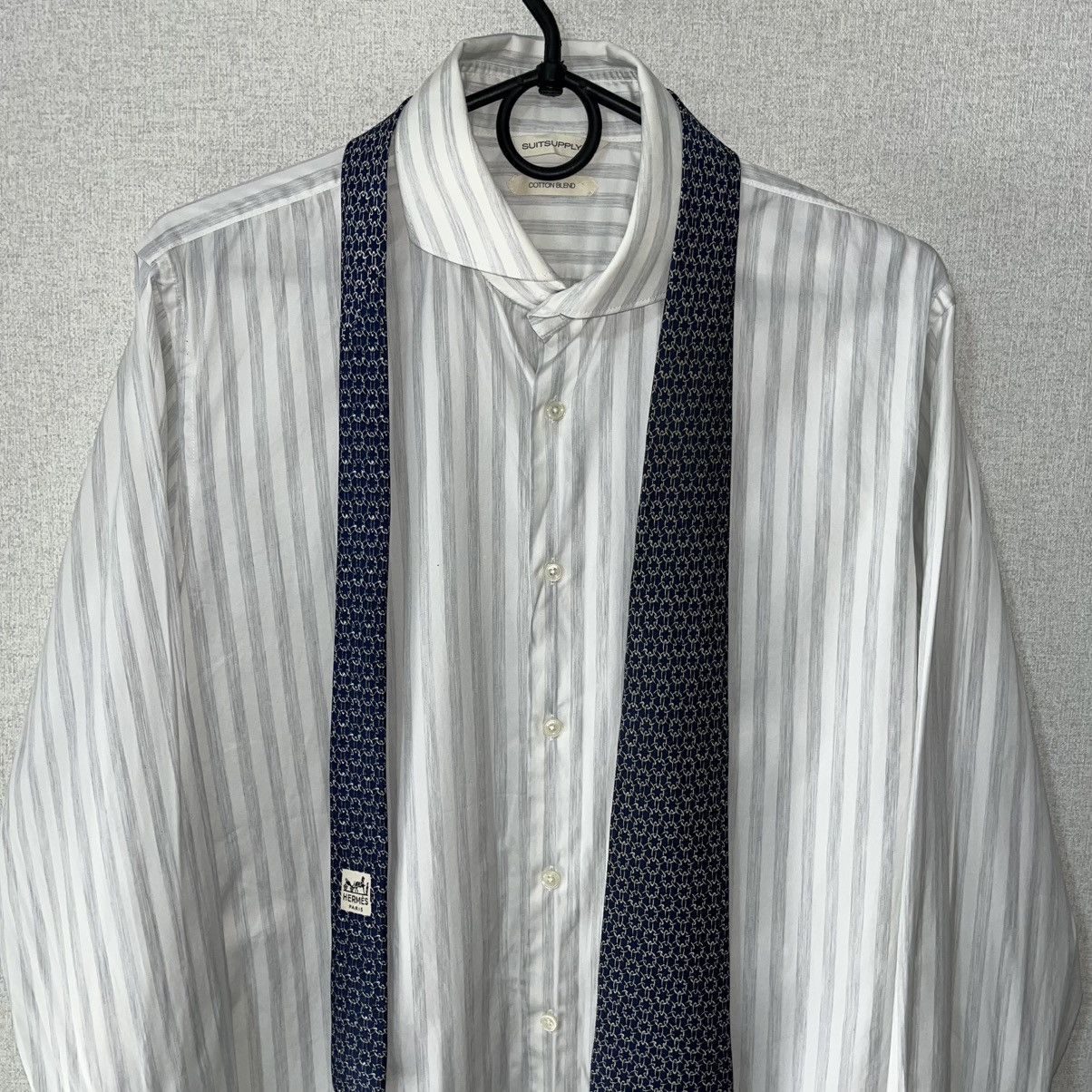 Suitsupply Suitsupply Mens Extra Slim Fit Shirt Button Up Long Sleeve Size US M / EU 48-50 / 2 - 3 Thumbnail