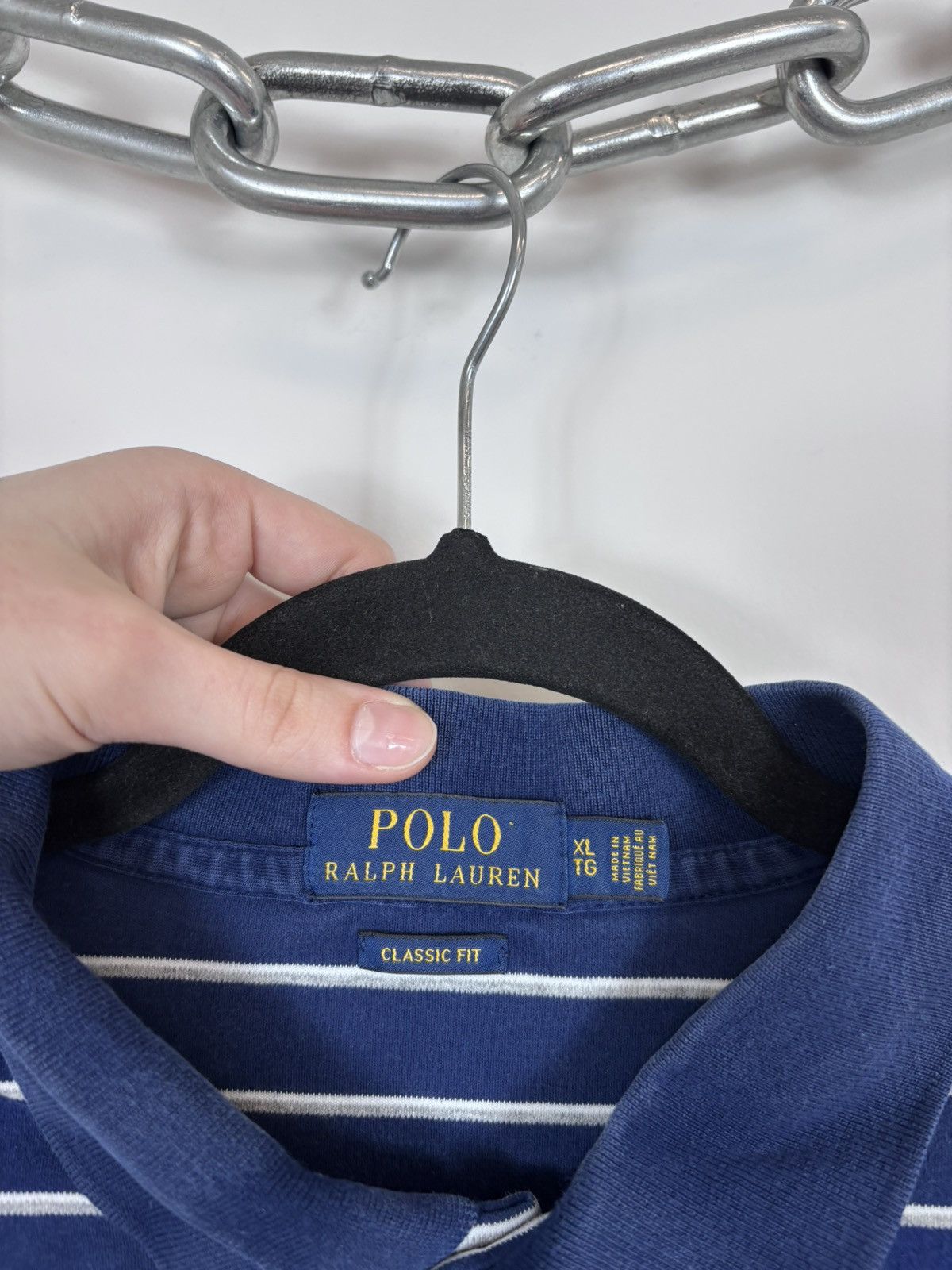 Polo Ralph Lauren Polo Ralph Lauren Men’s Classic Fit Navy White Polo Shirt Size US XL / EU 56 / 4 - 9 Thumbnail