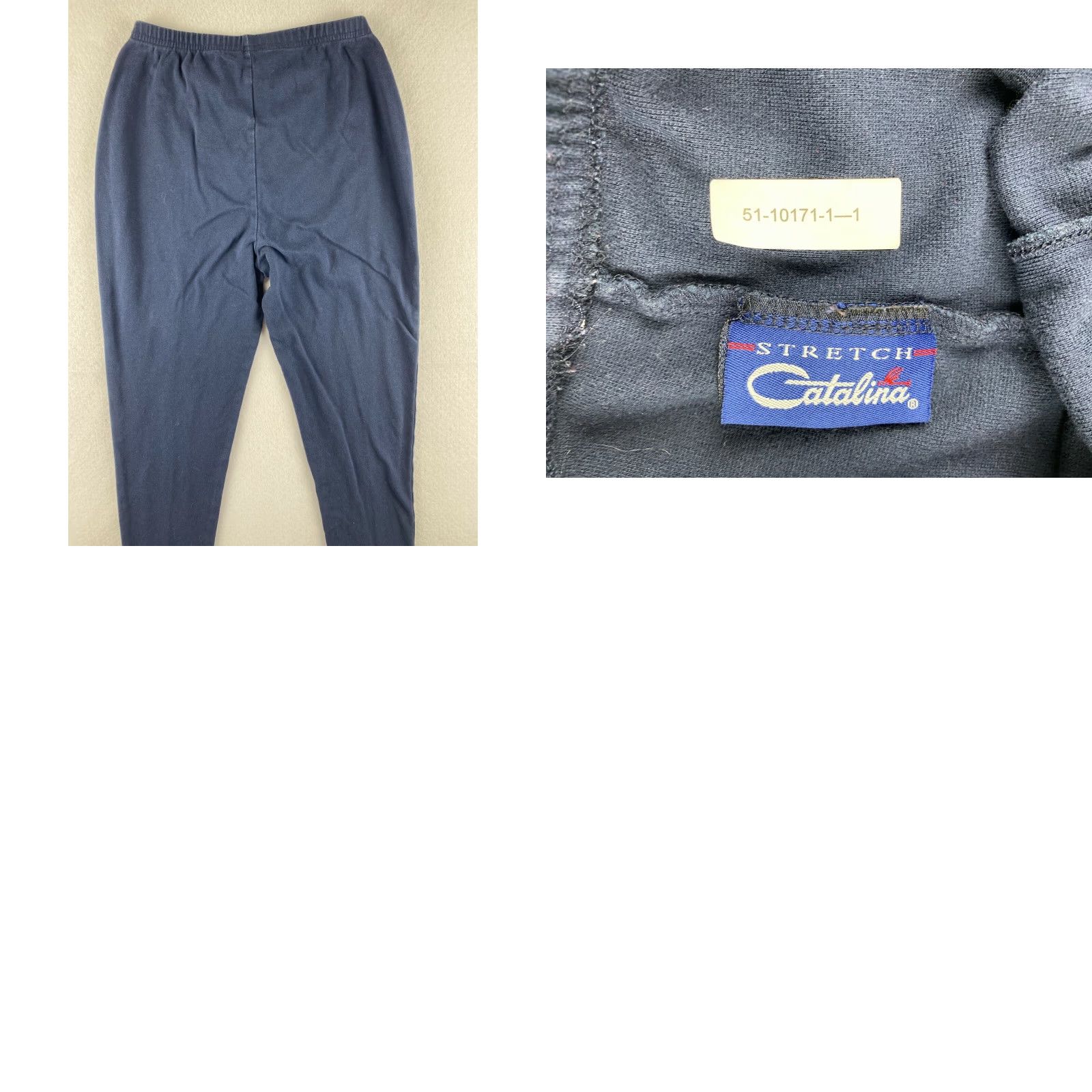 Catalina VINTAGE Catalina Pants Womens 4 Blue Pull On Stretch Waist High-Rise Carrot Size 27" / US 4 / IT 40 - 8 Thumbnail
