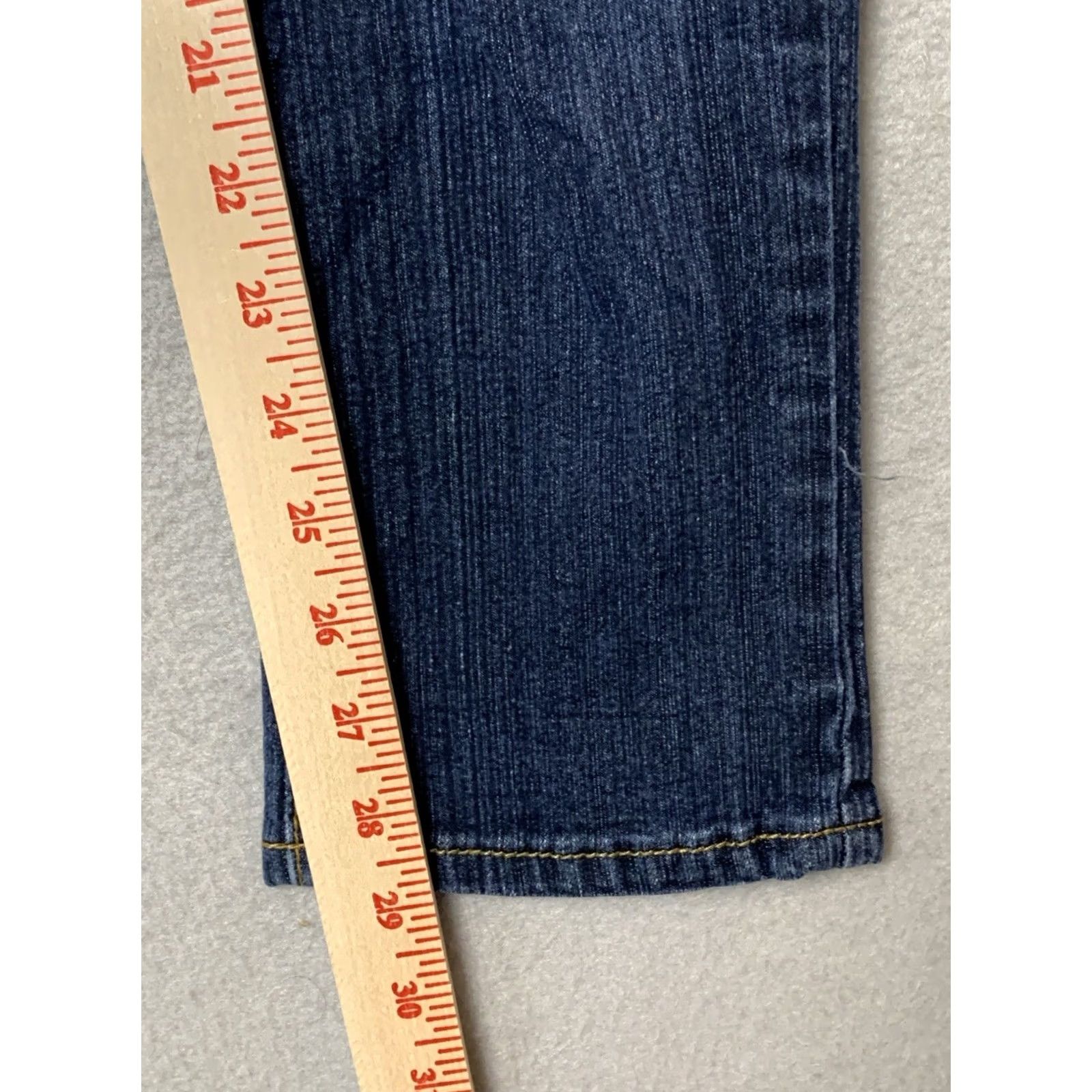 Southpole VINTAGE Southpole Jeans Womens 13 Blue Skinny Rhinestone Thick Stitch Preppy Size 34" / US 12 / IT 48 - 7 Thumbnail