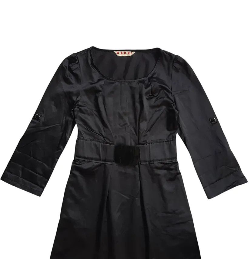 Marni Marni Babydoll Stretch Waist Midi Dress Size XS / US 0-2 / IT 36-38 - 4 Thumbnail