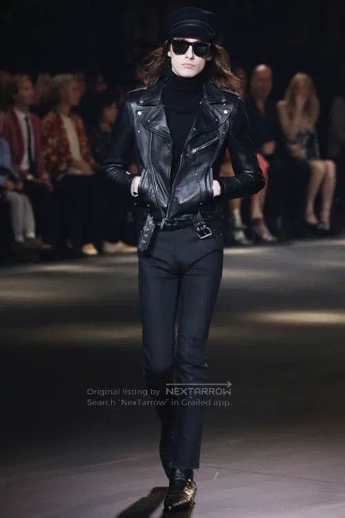 Saint Laurent Paris Saint Laurent Paris Multi-zip Sheepskin Studs Guitar Leath Size US XL / EU 56 / 4 - 6 Thumbnail