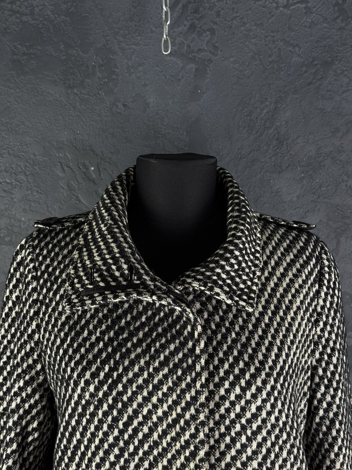 Burberry Prorsum Burberry Prorsum Women’s Wool Coat Houndstooth Size M / US 6-8 / IT 42-44 - 7 Thumbnail
