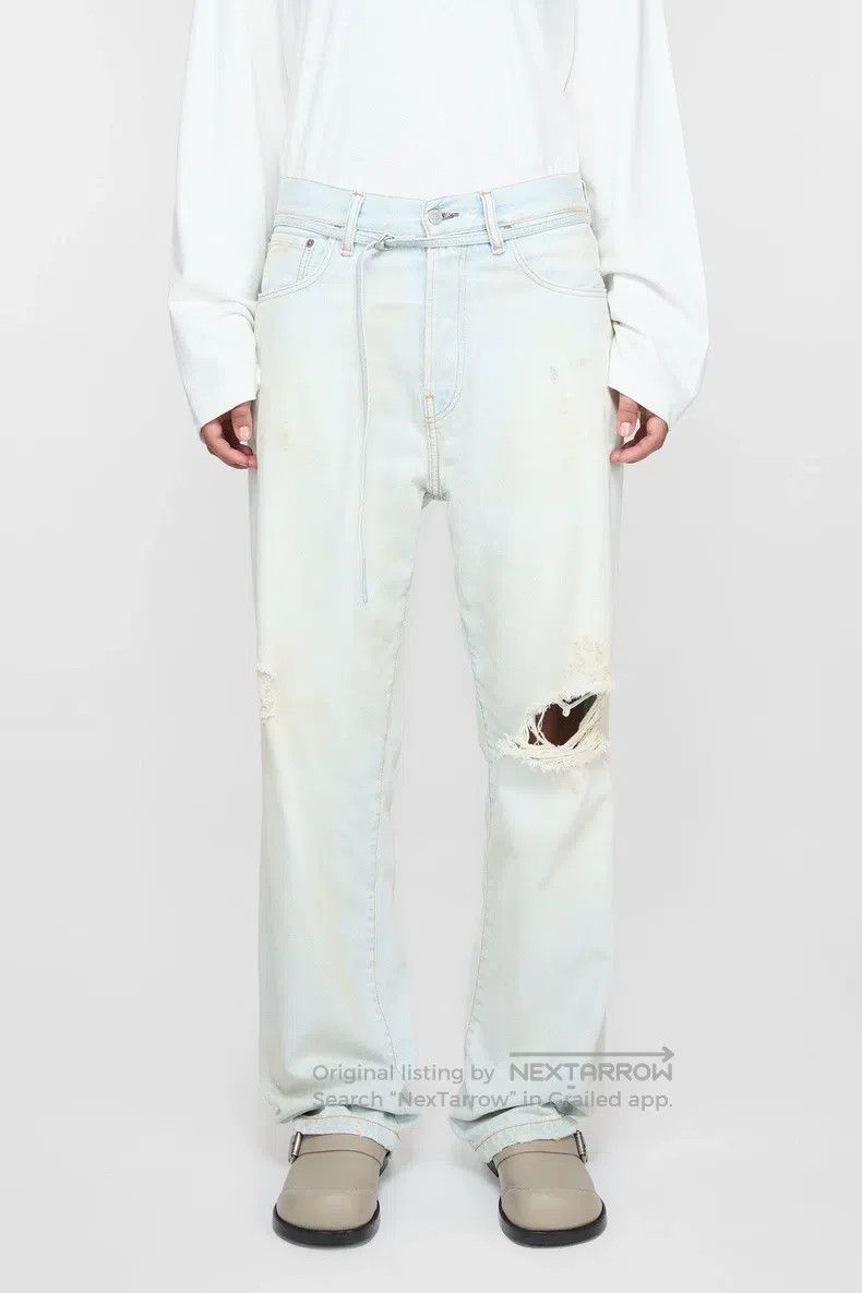 Acne Studios Acne Studios 1991 Light Blue Washed Distressed Jeans Size US 26 / EU 42 - 4 Thumbnail