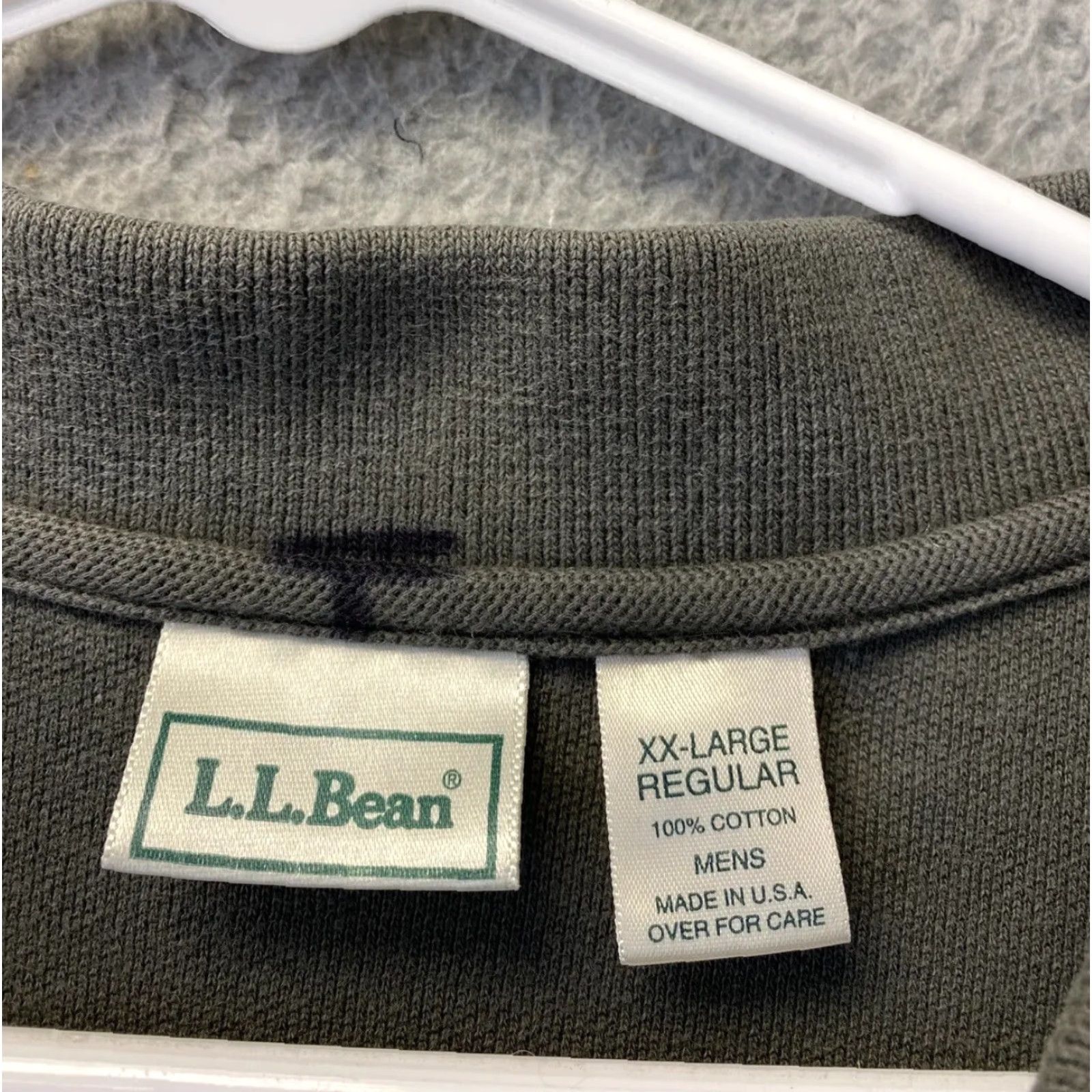 Vintage L.L. Bean Polo Shirt Men Adult XXL Green Casual Cotton Short Sleeve Outdoor Golf 107-16 Size US XXL / EU 58 / 5 - 3 Thumbnail