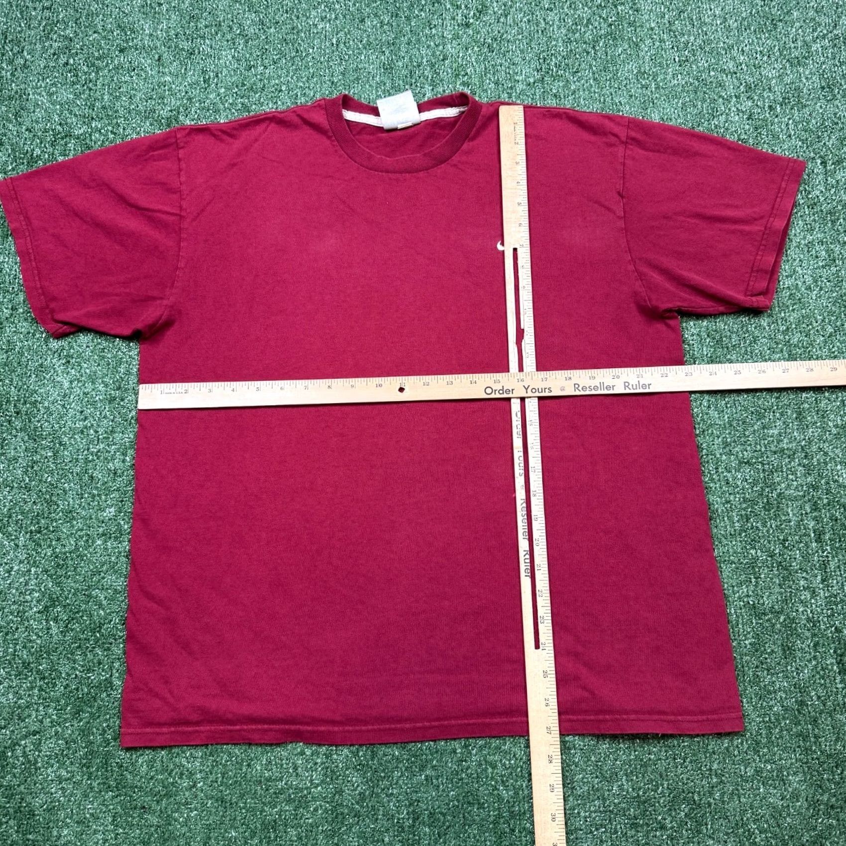 Nike VINTAGE Nike Shirt Men XL Red Burgundy Short Sleeve Big Swoosh Logo Size US XL / EU 56 / 4 - 5 Thumbnail