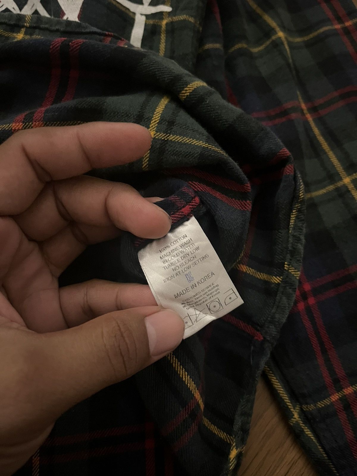 I Am Not A Human Being × If Six Was Nine 2000s I Am Not A Human Being - Graphic Plaid Hoodie Shirt Size US XL / EU 56 / 4 - 7 Thumbnail