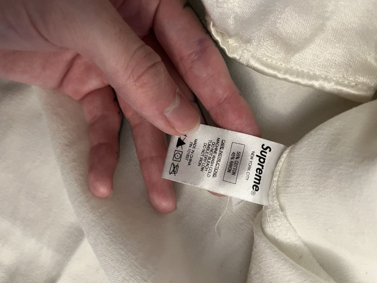 Supreme Supreme Satin Baseball Jersey Size US M / EU 48-50 / 2 - 7 Thumbnail