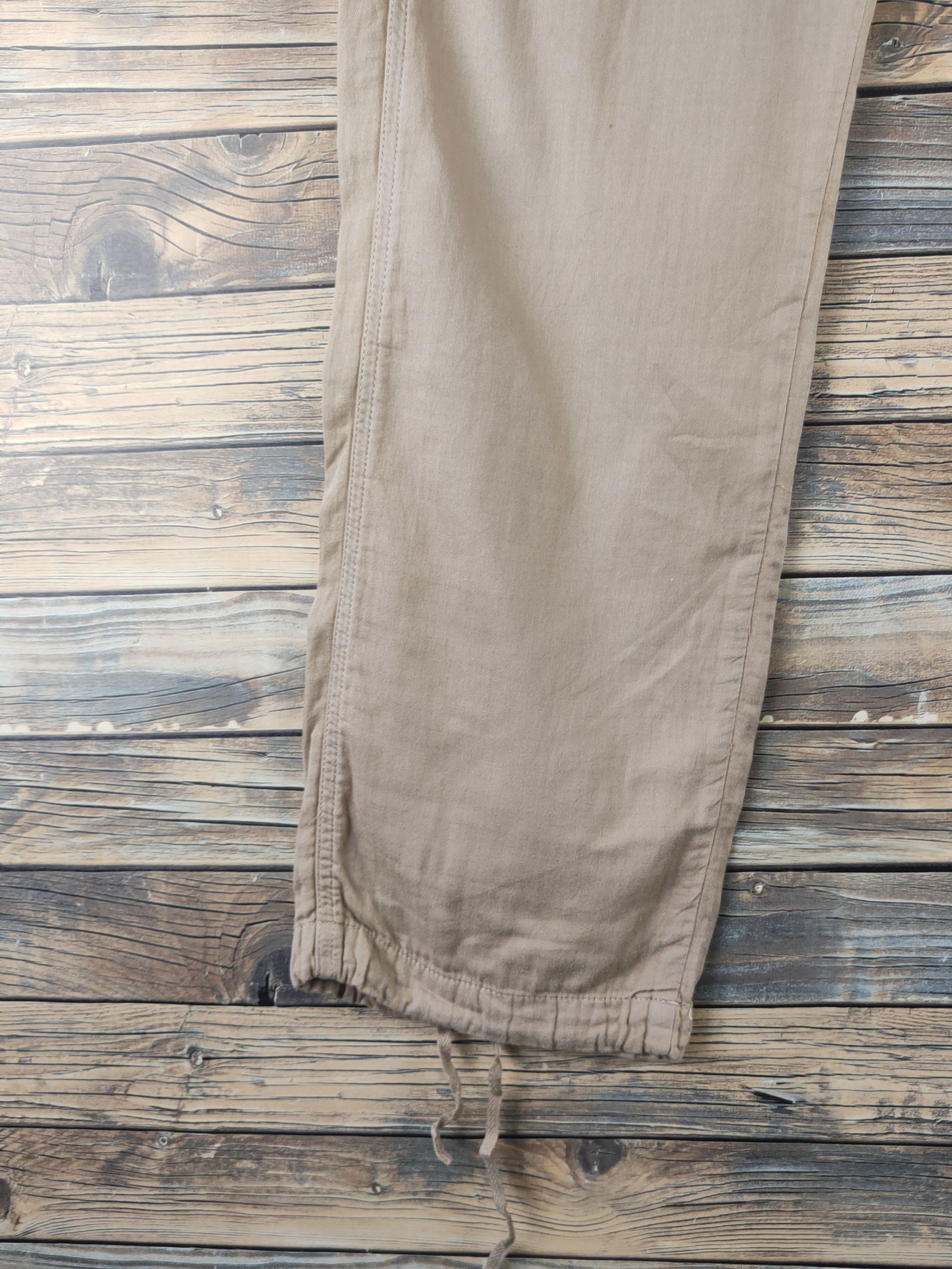 Japanese Brand DL Lee Beige Multipocket Tactical Cargo Pants #1934 Size US 34 / EU 50 - 4 Thumbnail
