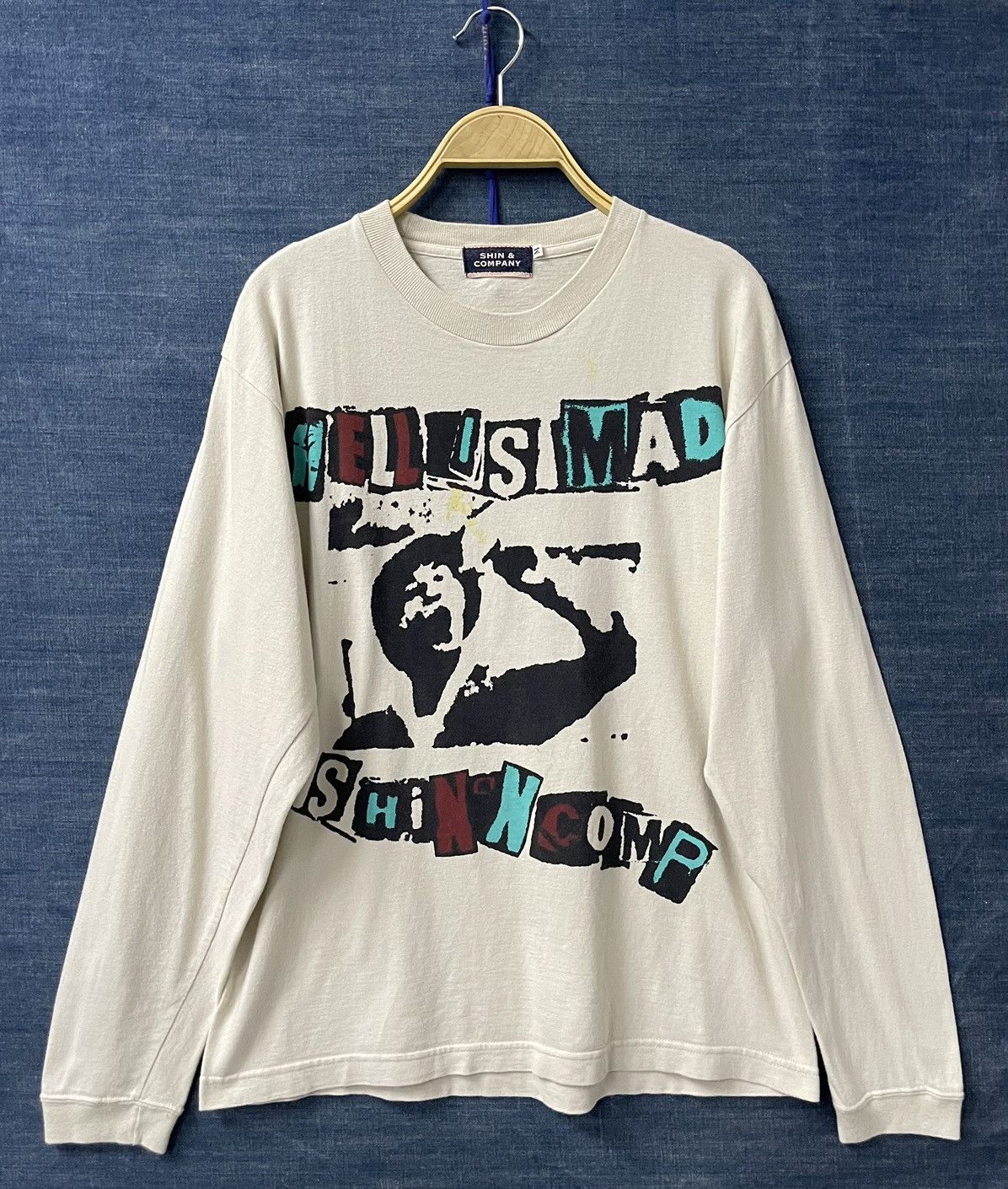 Japanese Brand Y2k Punk Shin & Company Bruce Lee “hell is mad” tee Size US M / EU 48-50 / 2 - 1 Thumbnail