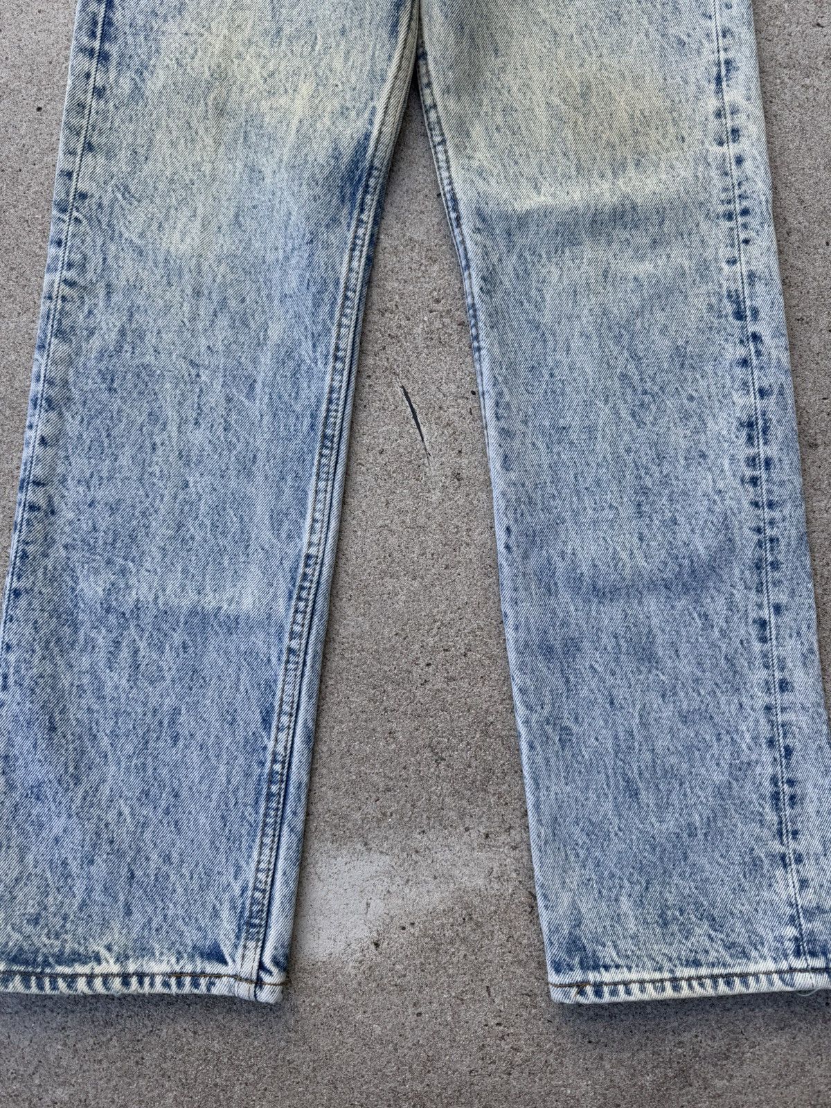 Levi's × Vintage Vtg 90s Levis 501xx Buttonfly Straight Acid Wash Jeans 28x29 Size US 28 / EU 44 - 5 Thumbnail