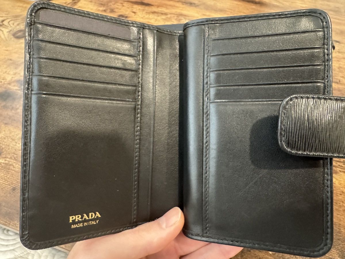 Prada prada vitello move leather 1ml225 bifold wallet black Size ONE SIZE - 6 Thumbnail