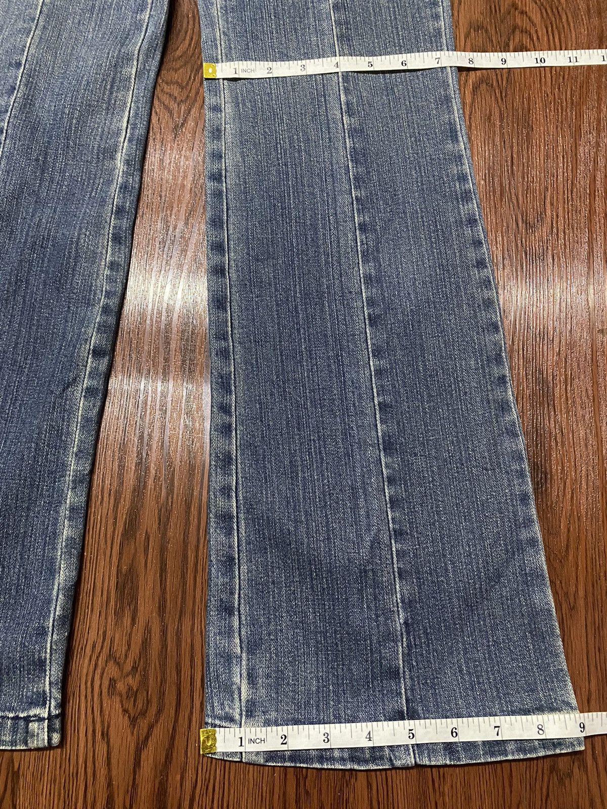 Michiko Koshino London Vintage Japanese Brands Blue Wash Flare Style Jeans Size 26" / US 2 / IT 38 - 13 Thumbnail