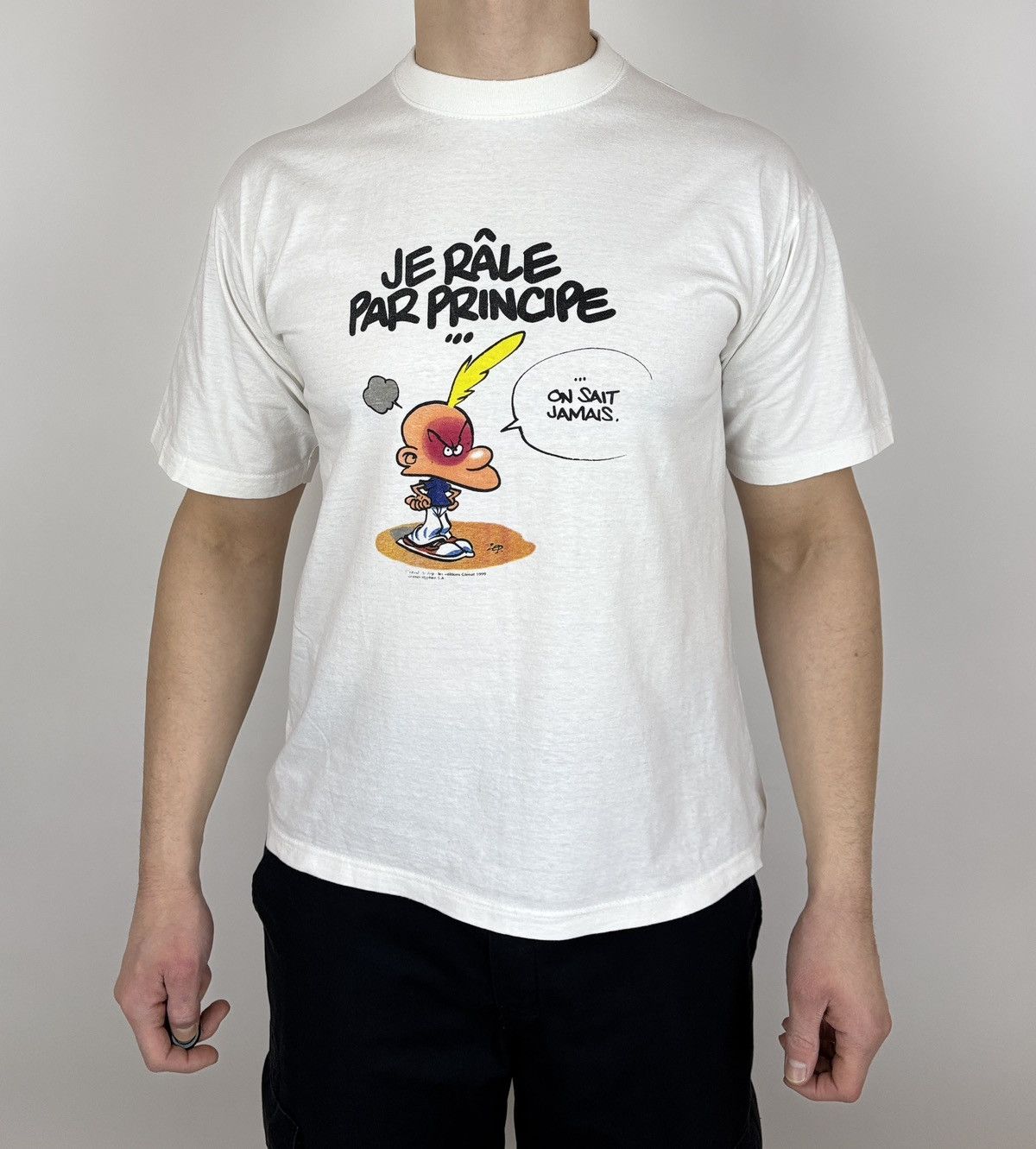 Cartoon Network 1999 Titeuf Vintage Men's T-shirt Size XL White Size US XL / EU 56 / 4 - 1 Thumbnail
