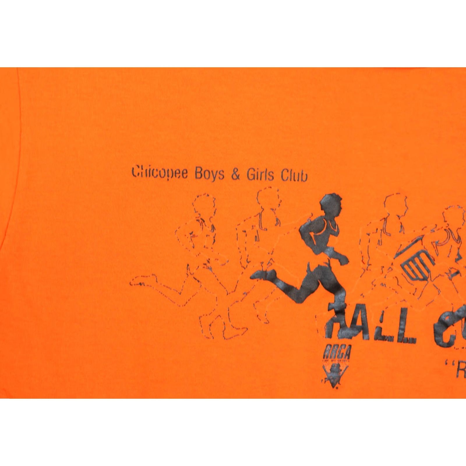 Vintage VINTAGE Screen Stars T-Shirt Boy s and Girls Club Size L 90s Orange Crew Neck Short Sleeve Size US L / EU 52-54 / 3 - 4 Thumbnail