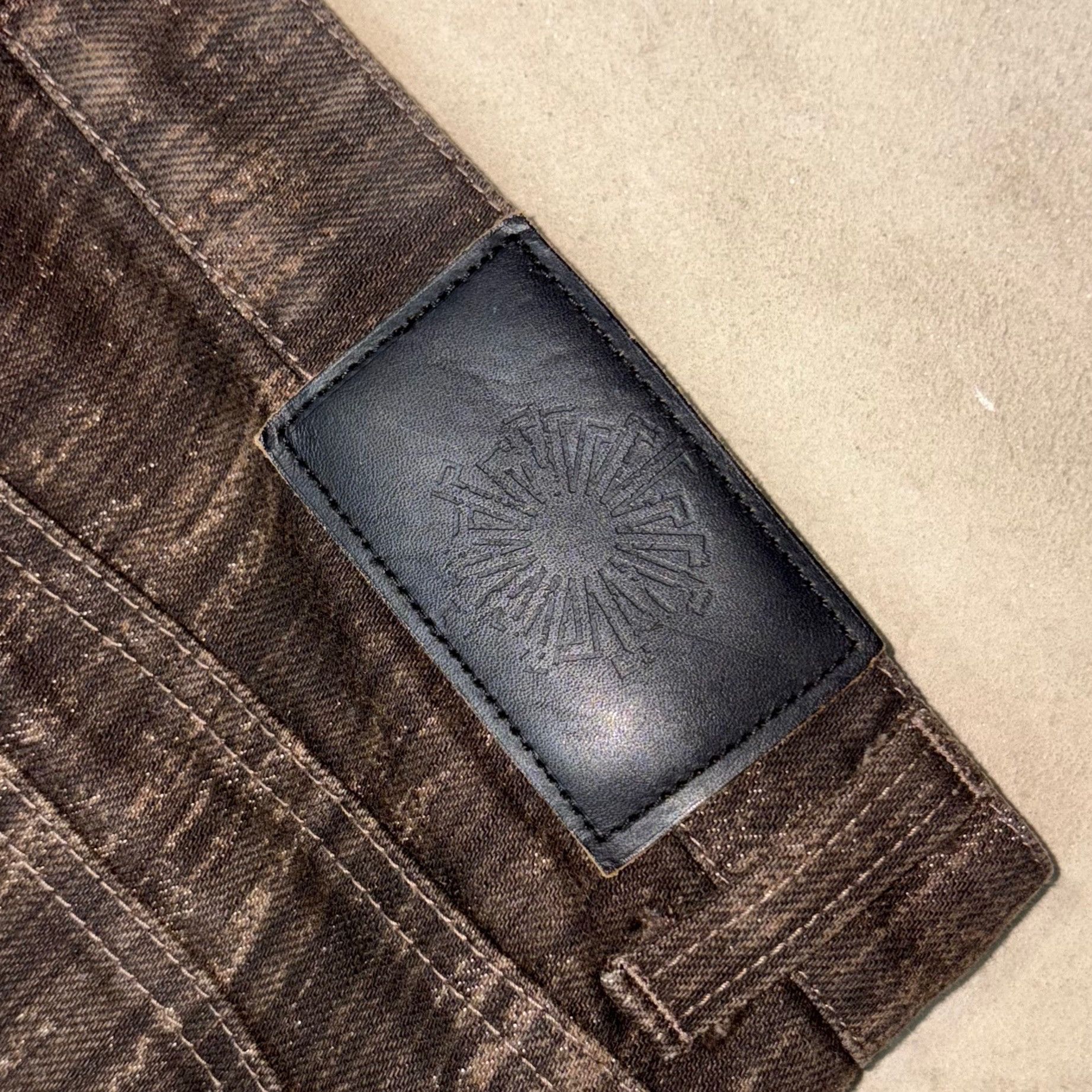 Tornado Mart [L] 00‘s Tornado Mart Coated Flare Denim Size US 30 / EU 46 - 4 Thumbnail