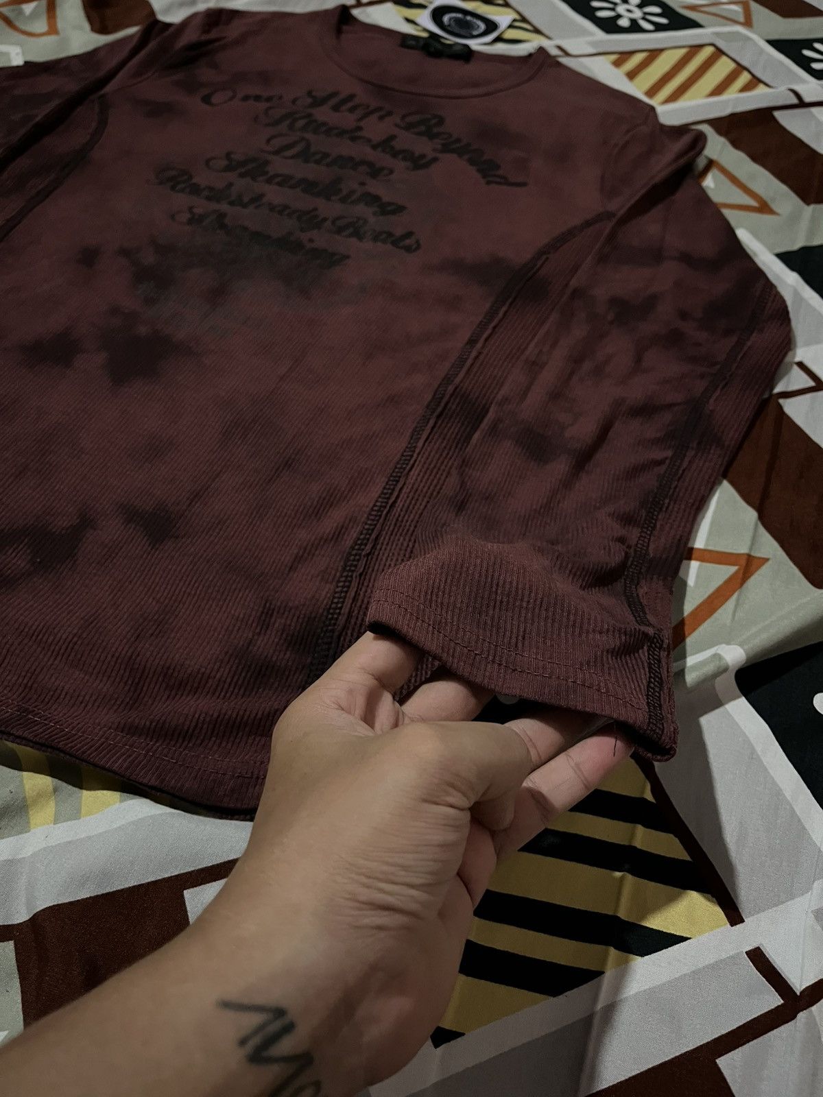 In The Attic × Japanese Brand × Vintage In The Attic Tie Dye Gothic Punk Longsleve Size US L / EU 52-54 / 3 - 6 Thumbnail