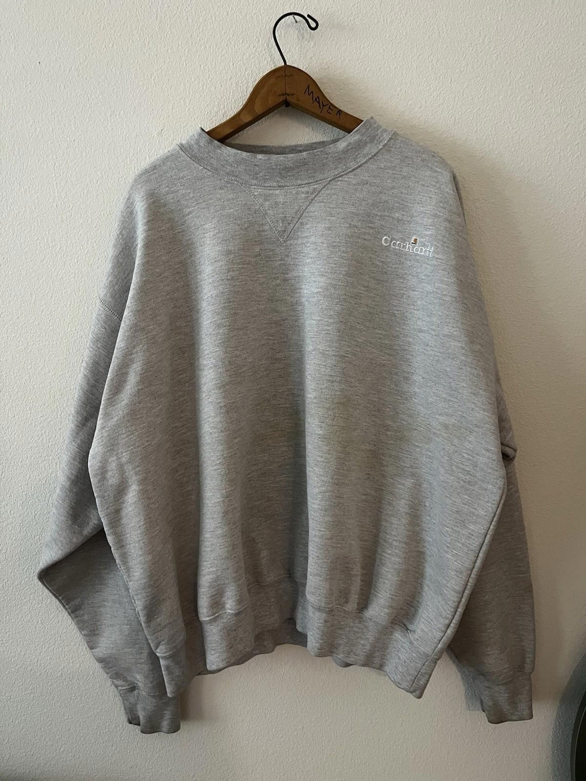 Carhartt VTG Heavy Carhartt Thermal Lined Sweatshirt Men 2XG Size US XXL / EU 58 / 5 - 1 Thumbnail