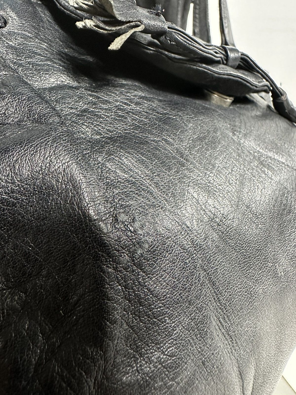 Yohji Yamamoto Ysaccs By Yohji Yamamoto Leather hobo Bag Size ONE SIZE - 12 Thumbnail