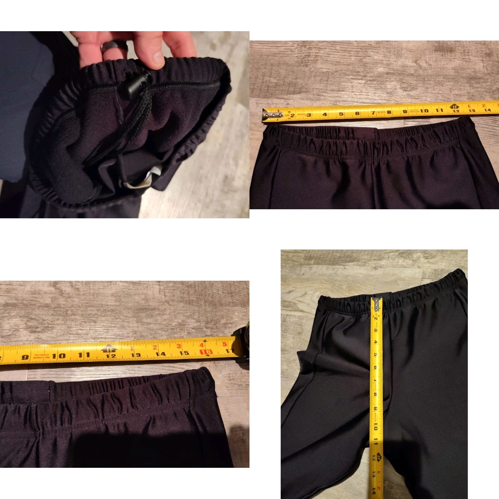 Vintage VINTAGE L.L. Bean 90s Fleece-Lined Black Stirrup Pants Women's Size M Skinny Active Wear USA Made Size 32" / US 10 / IT 46 - 8 Thumbnail
