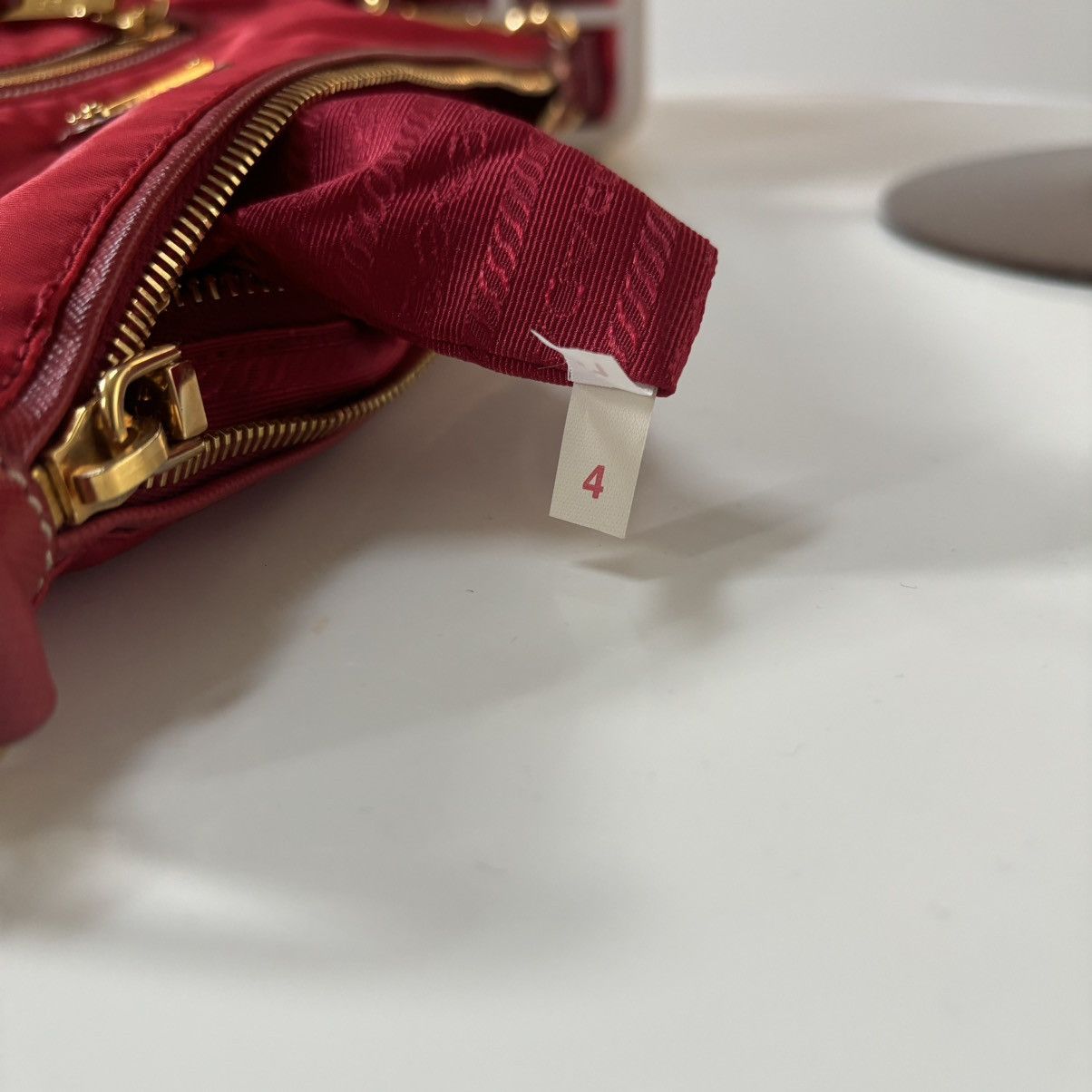 Prada Prada Red/Gold Nylon Crossbody Bag Size ONE SIZE - 13 Thumbnail