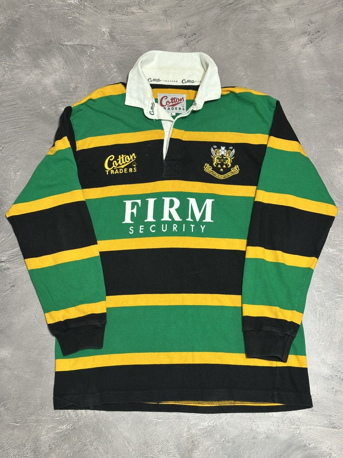 Cotton Traders Vintage Very Rare 1995 Northampton Saints Rugby jersey Size US L / EU 52-54 / 3 - 1 Thumbnail