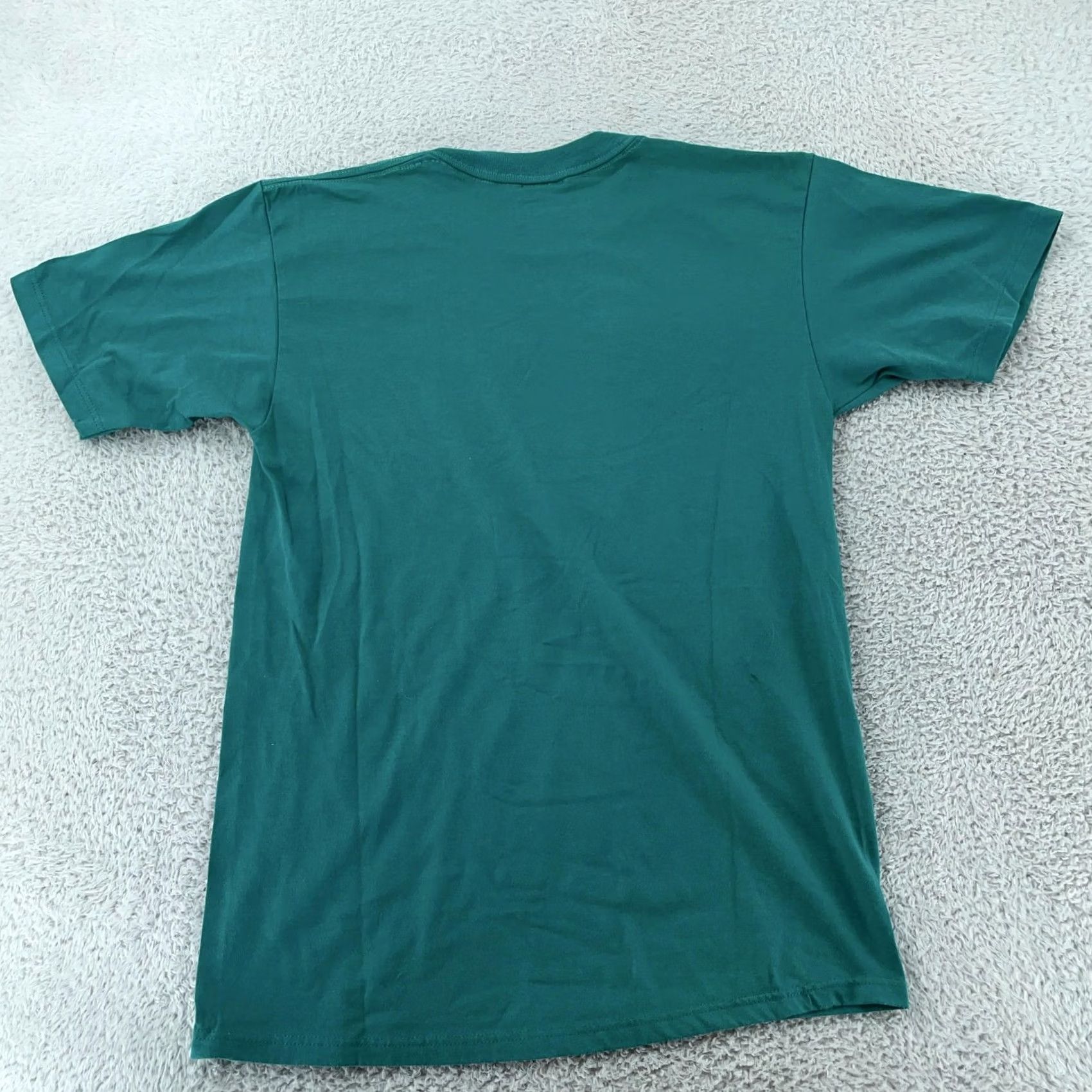 Jerzees VINTAGE Jerzees T-Shirt Mens S Teal 50/50 Heavyweight Made in USA 90s Green Crew Neck Short Sleeve Size US S / EU 44-46 / 1 - 4 Thumbnail