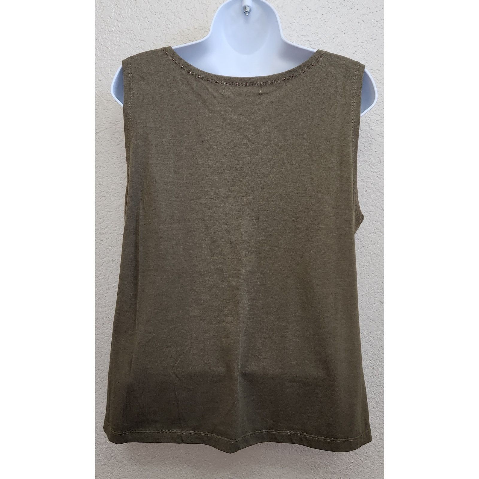 Other Draper's & Damon's Green Brown Sleeveless Top Large Soft Size L / US 10 / IT 46 - 3 Thumbnail