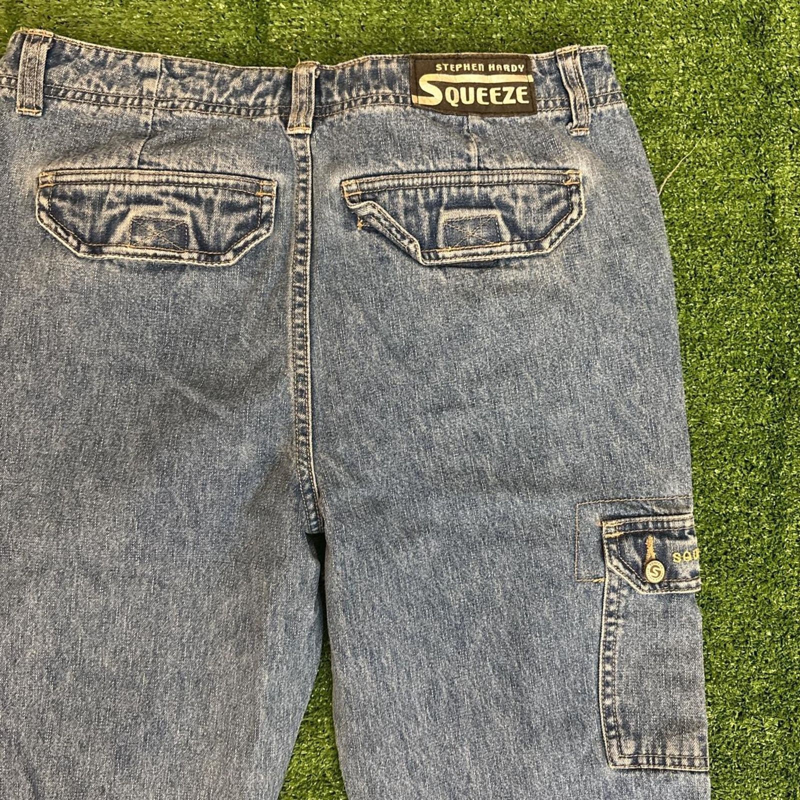 Other Women’s Retro Stephen Hardy Squeeze Denim Utility Jeans Size 29" - 5 Thumbnail