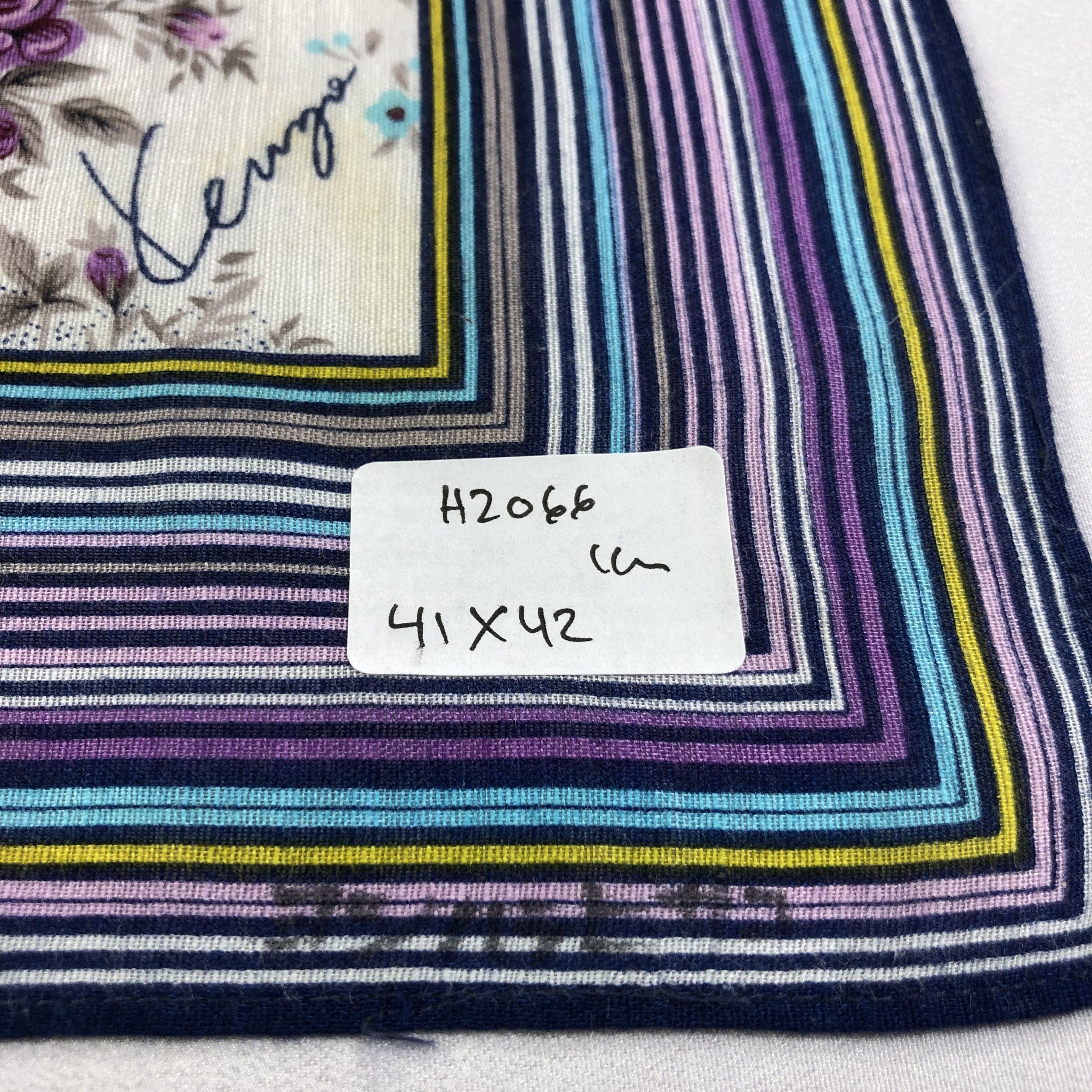 Kenzo × Vintage Kenzo Floral Handkerchief Neckerchief Bandana H2066 Size ONE SIZE - 11 Thumbnail