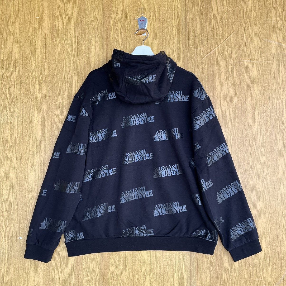 Armani Exchange Armani Exchange Hoodie Spellout Sweatshirt Size US XL / EU 56 / 4 - 4 Thumbnail