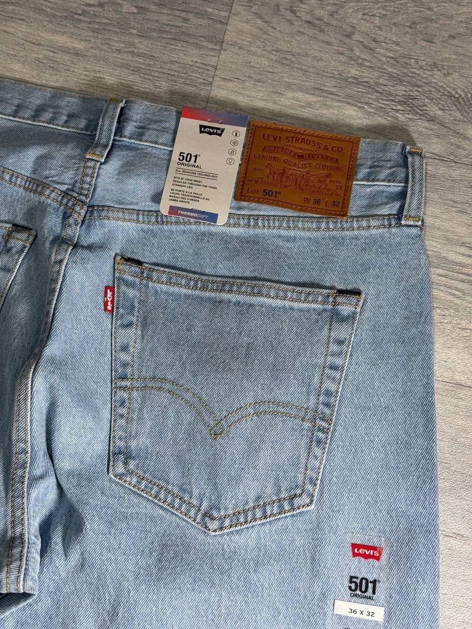 Levi's Levi’s 501 Thermodapt Jeans in Light Blue W36 L32 Size US 36 / EU 52 - 5 Thumbnail